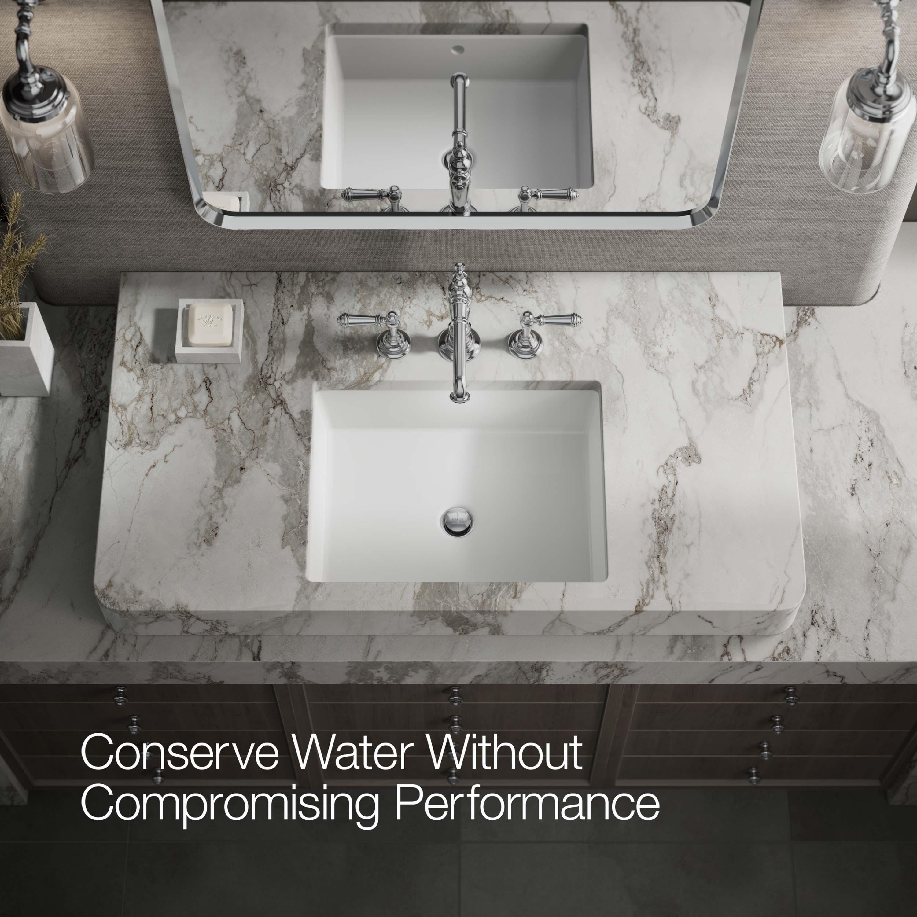 Artifacts® Widespread Bathroom Faucet with Drain Assembly