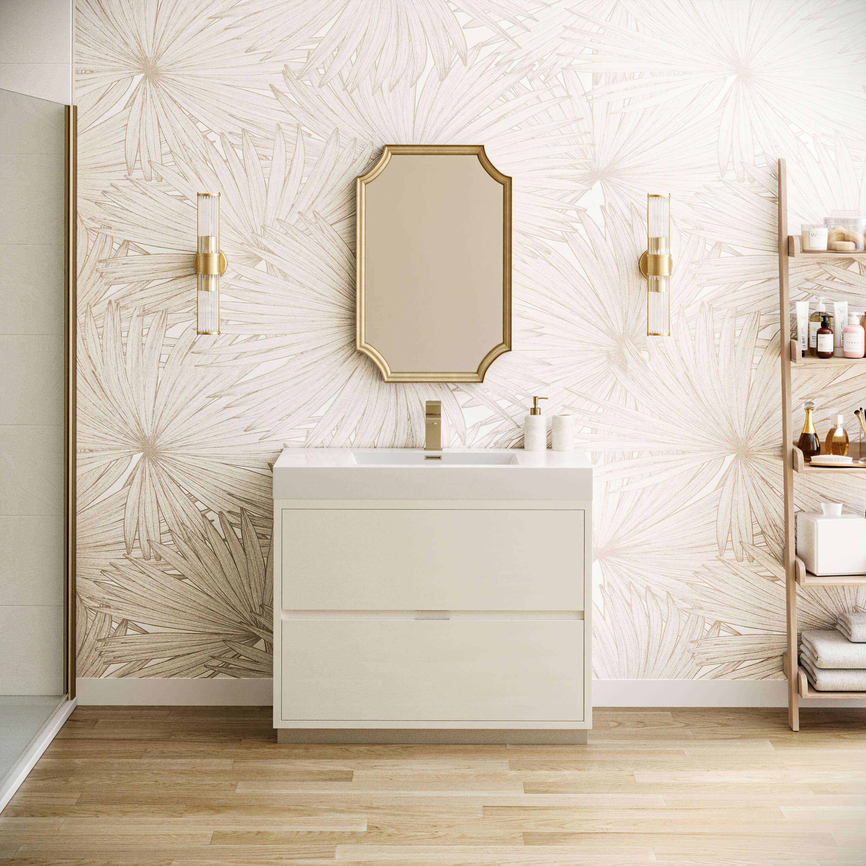 Valencia 40" Freestanding Single Sink Bathroom Vanity with Top and Sink (Faucet Not Included)