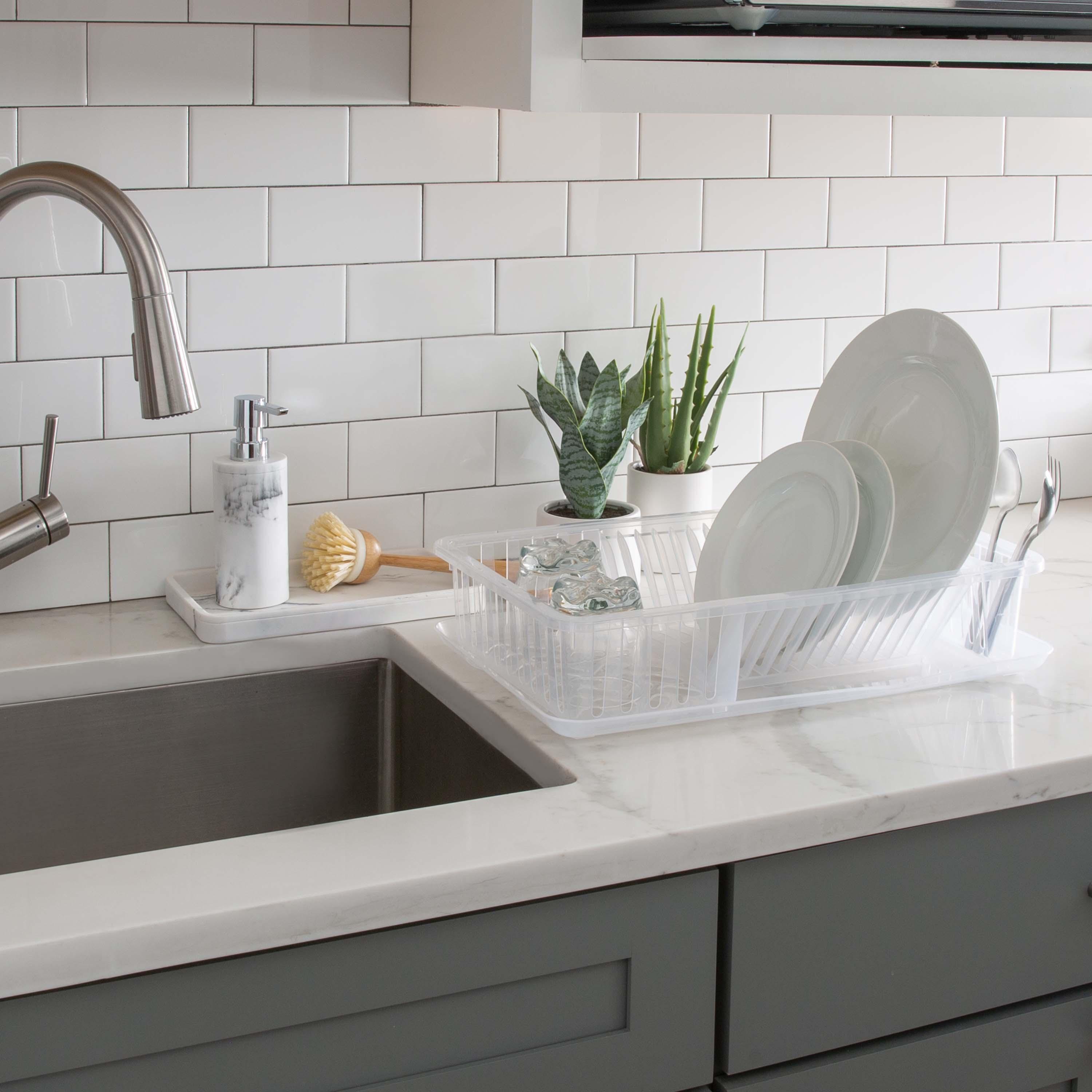 Plastic In Sink Dish Rack