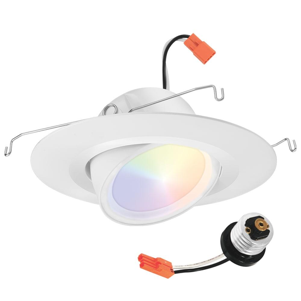 6'' Selectable Color Temperature Dimmable IC Rated Standard Recessed Lighting Kit