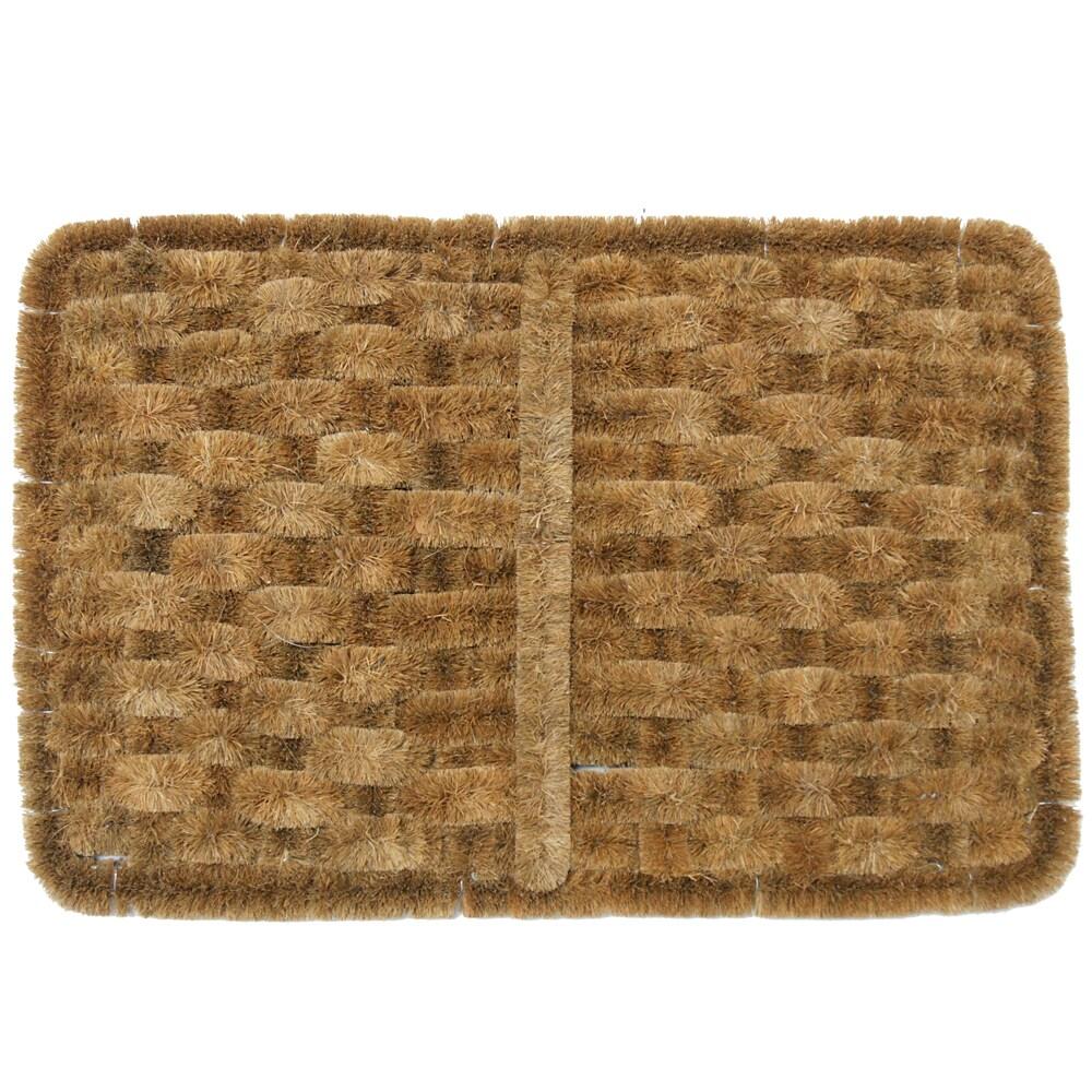Rubber-Cal, Inc. Shiraz Coco Coir 24 in. x 16 in. Outdoor Door Mat