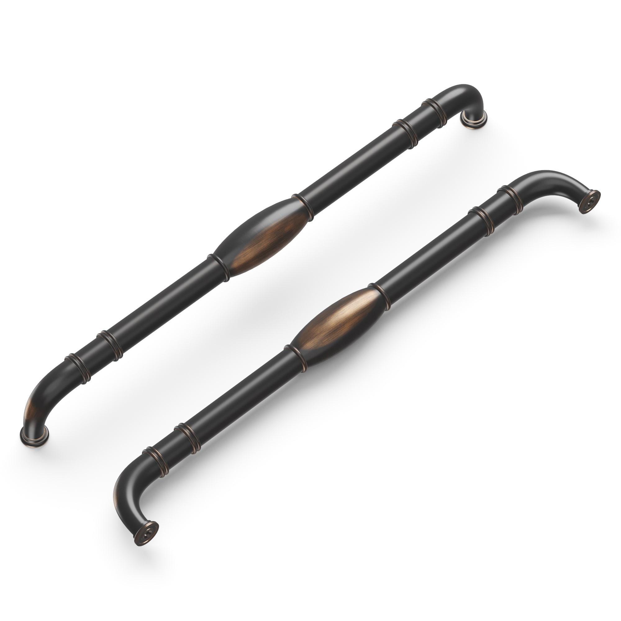 Hickory Hardware 1 Pack Solid Core Kitchen Appliance Pulls, Luxury Cabinet Handles, Hardware for Doors & Dresser Drawers, 18 Inch Hole Center, Oil-Rubbed Bronze Highlighted, Williamsburg Collection
