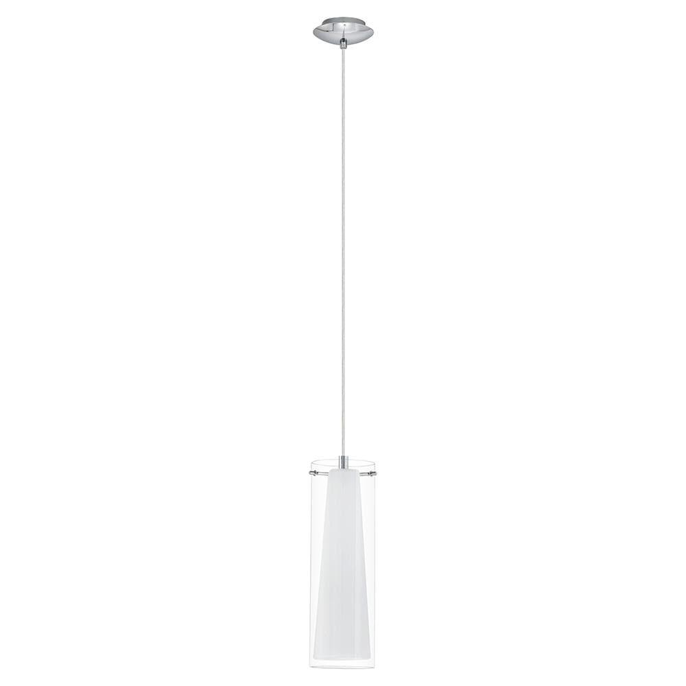 Eglo Lighting - Pinto - 1-Light Mini Pendants - Chrome Finish - Clear-White