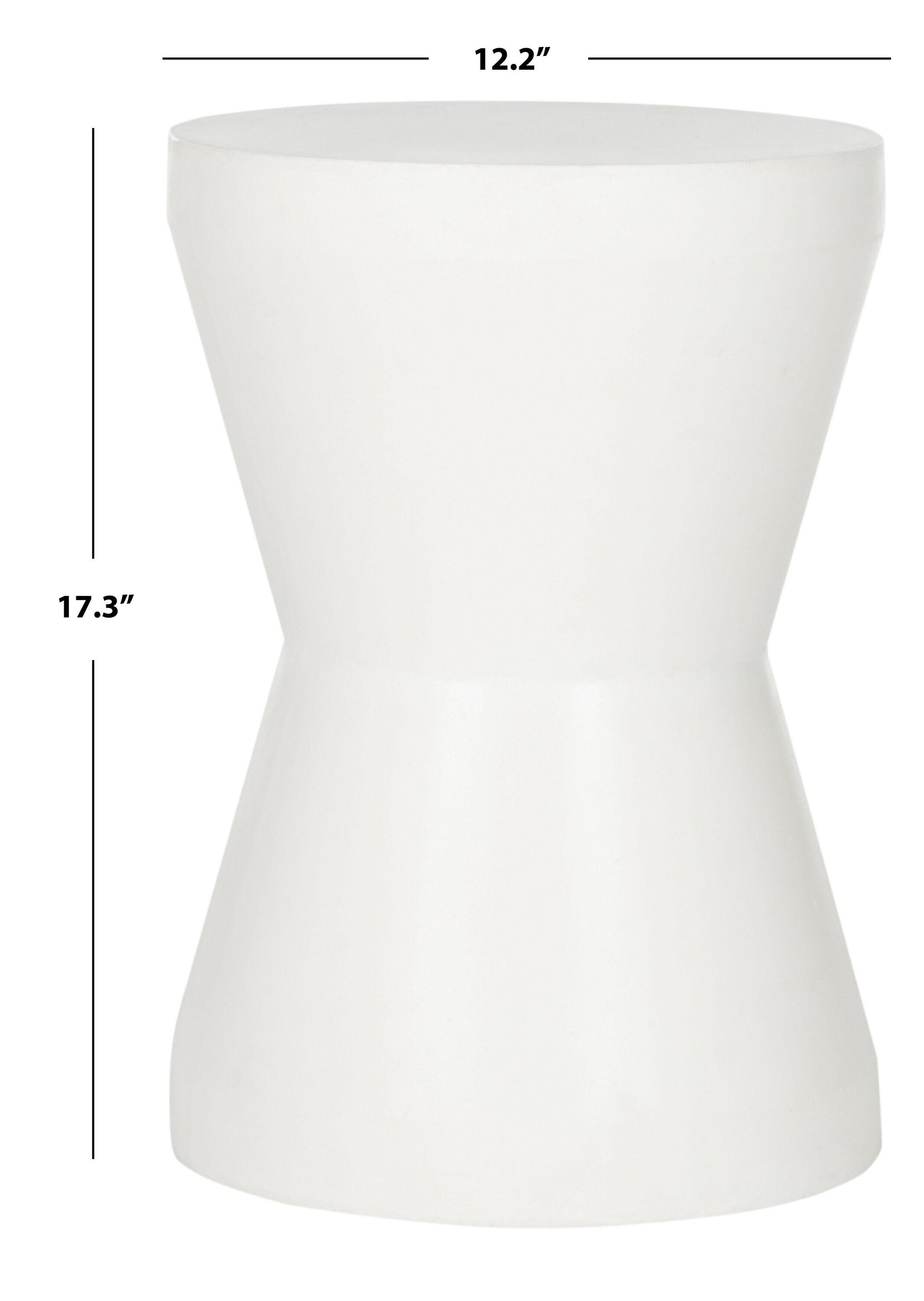 Torre Accent Stool - Indoor/Outdoor - VNN1001 - White - Safavieh