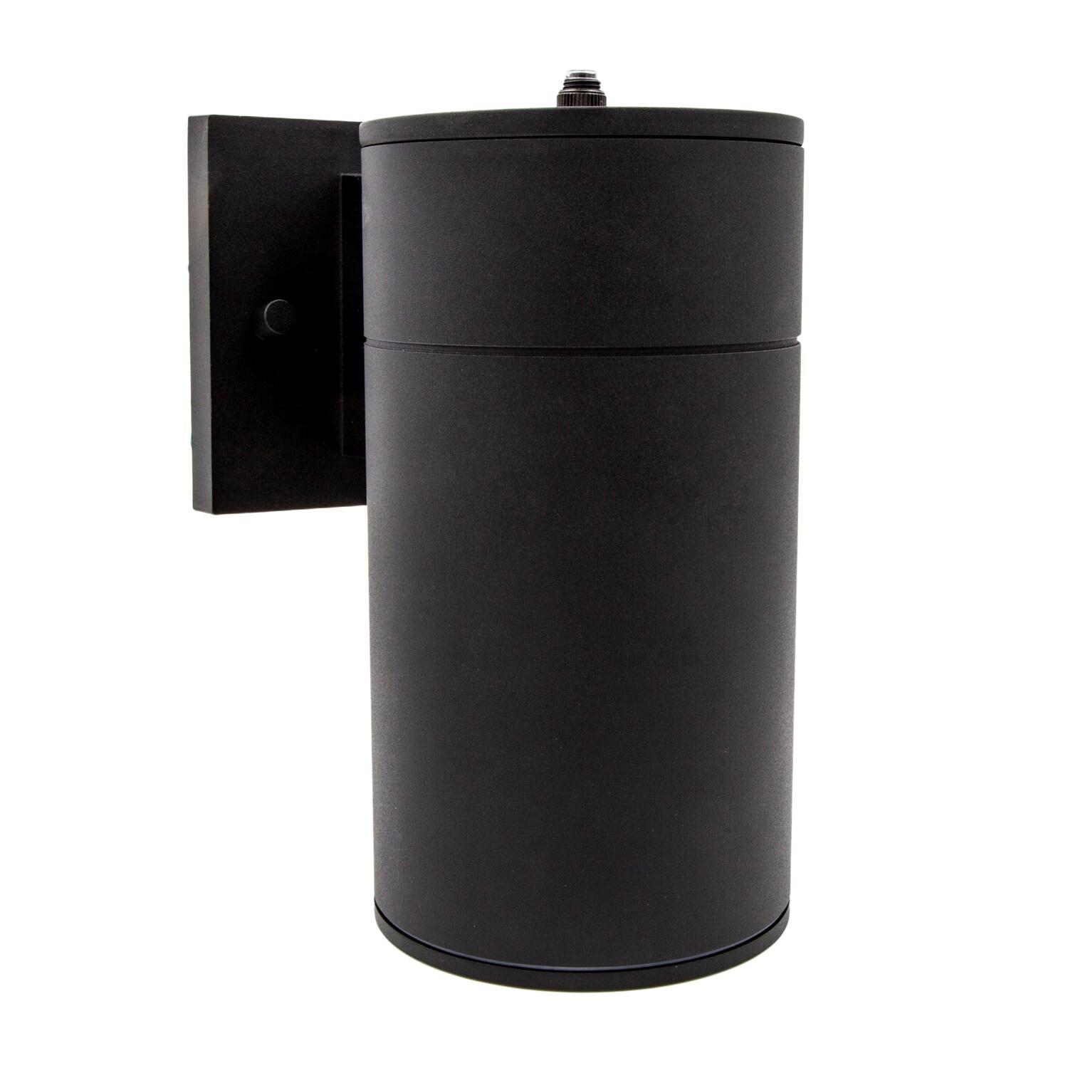 Maxxima LED Cylinder Outdoor Wall Wash, Sconce Light, 12 Watt, 840 Lumens, 3000K Warm White, Dusk to Dawn Sensor