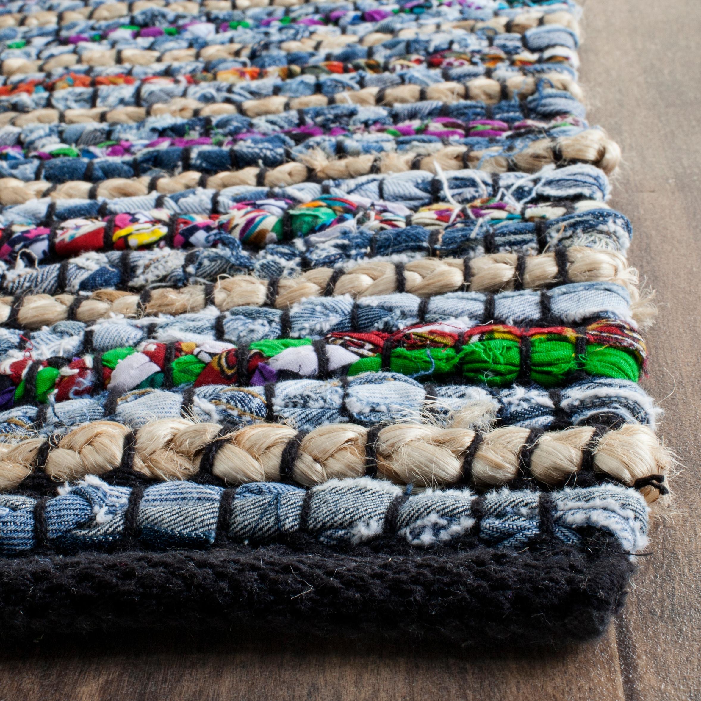Cape Cod Multi-Color Natural Handmade Cotton 9' x 12' Area Rug