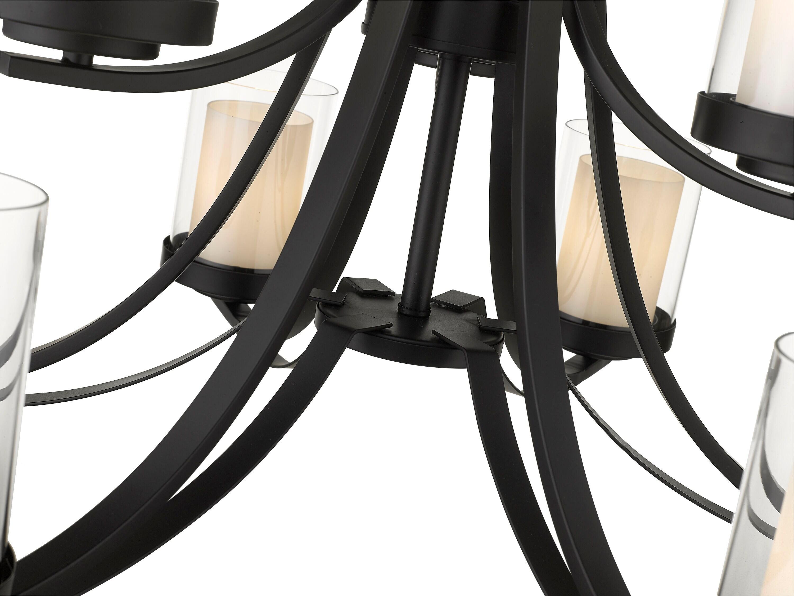 Z-Lite Willow 9 - Light Chandelier in  Matte Black