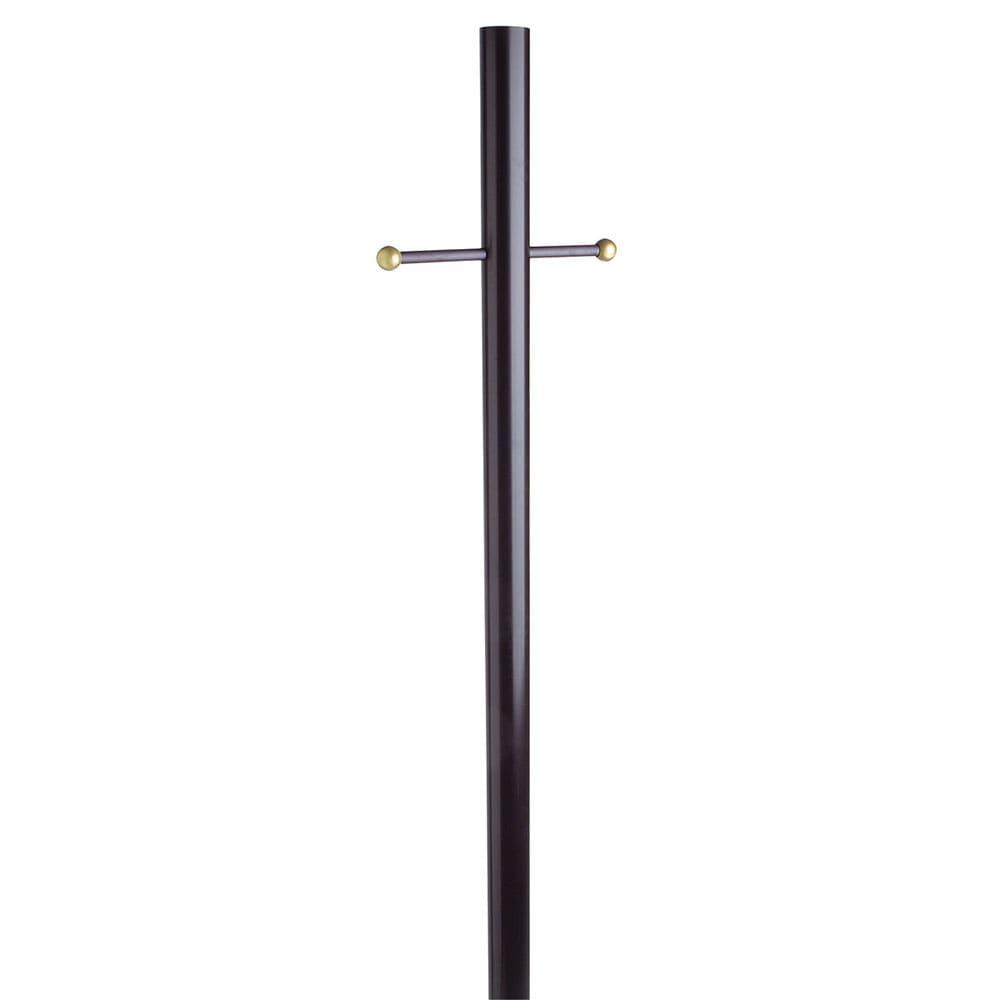 Design House Black Lamp Post with Cross Arm