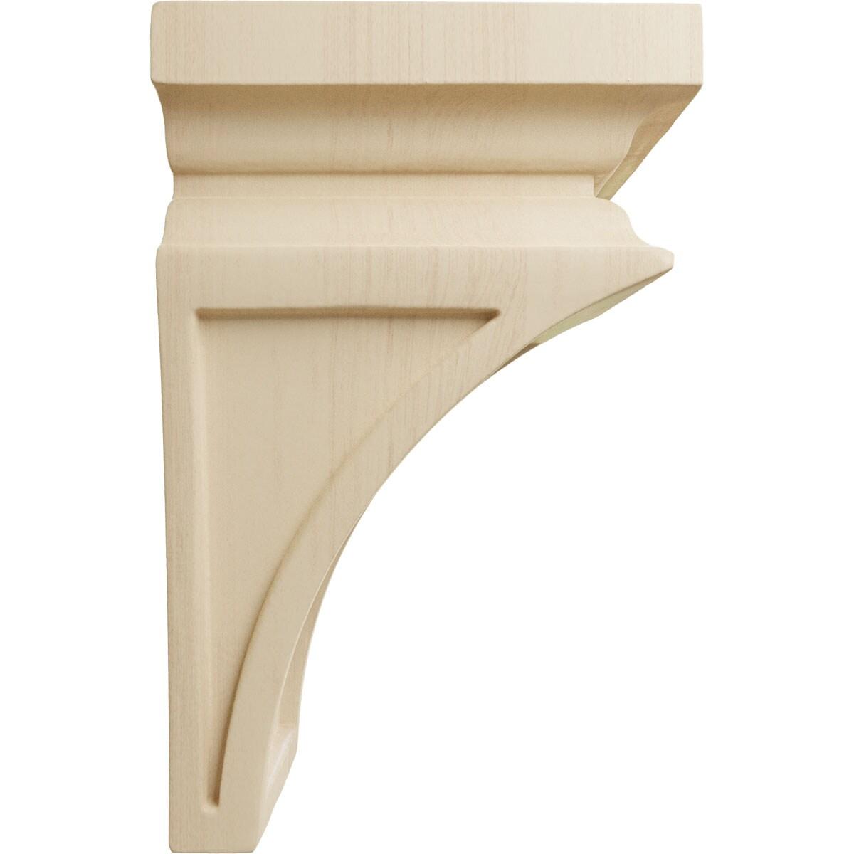 Mini Nevio Natural Rubberwood Decorative Corbel 3.5" x 3.75" x 6"