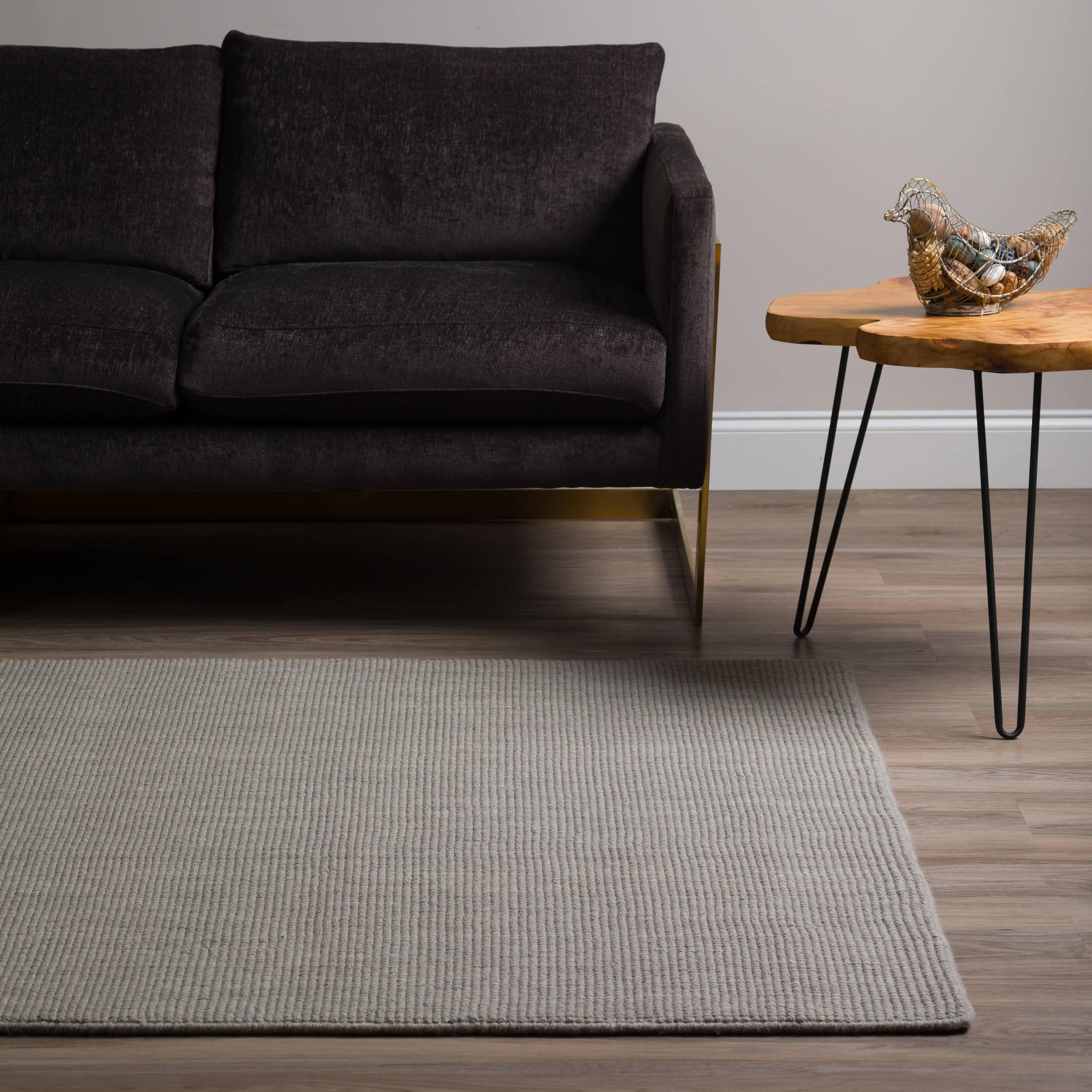 Addison Rugs Jaxon 4 x 6 (ft) Loomed Wool Grey Rectangular Indoor Solid Farmhouse/Cottage Area rug