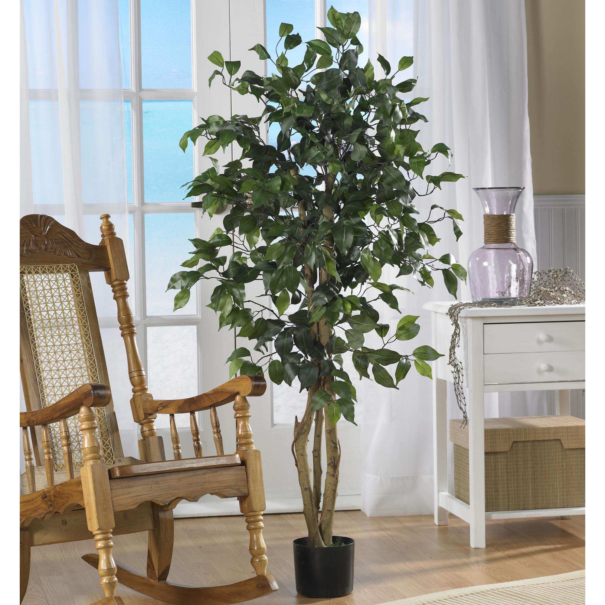 Nearly Natural 4-ft Ficus Silk Tree