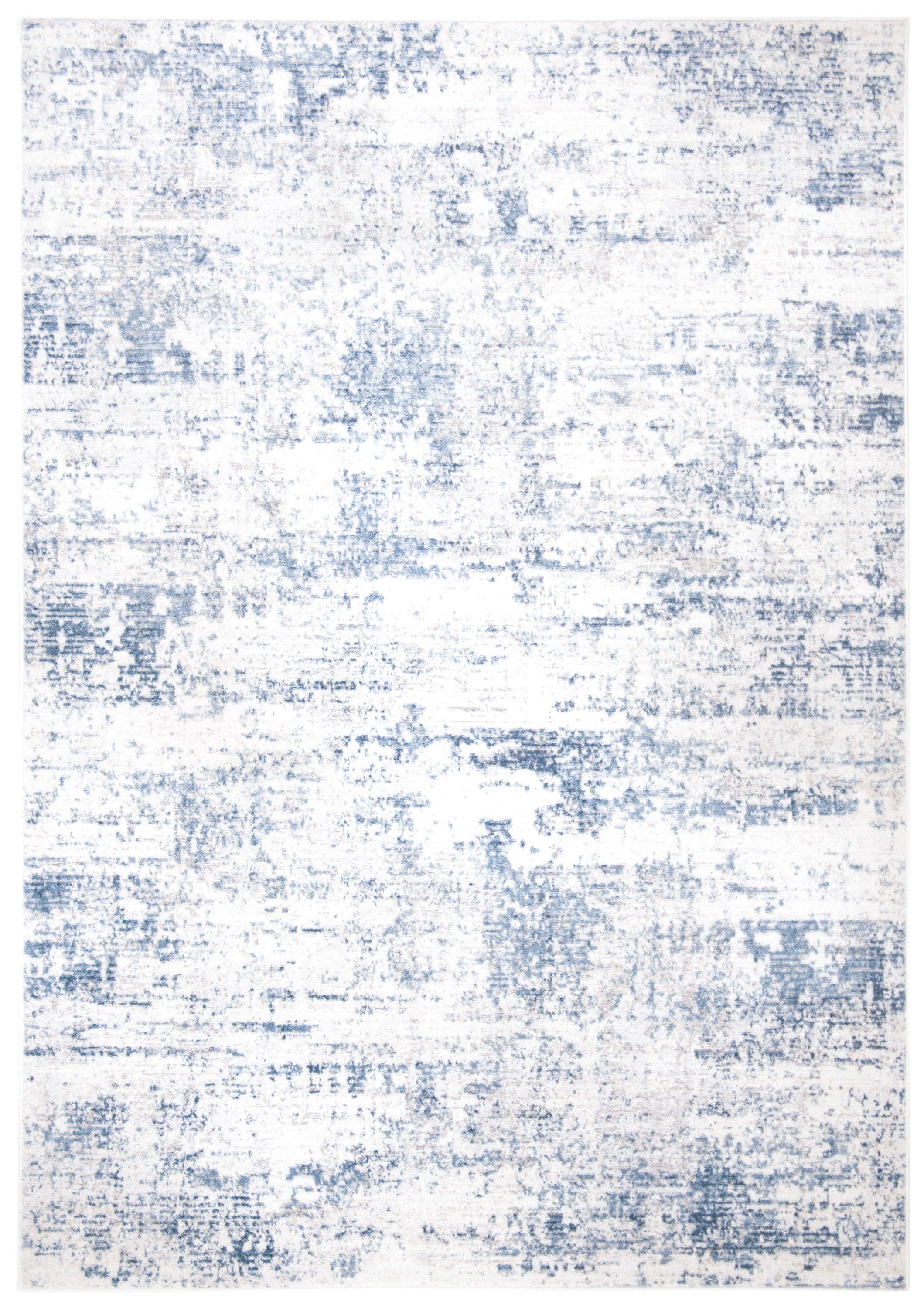 Amelia ALA700 Power Loomed Area Rug - Ivory/Blue - 5'3"x7'6" - Safavieh.