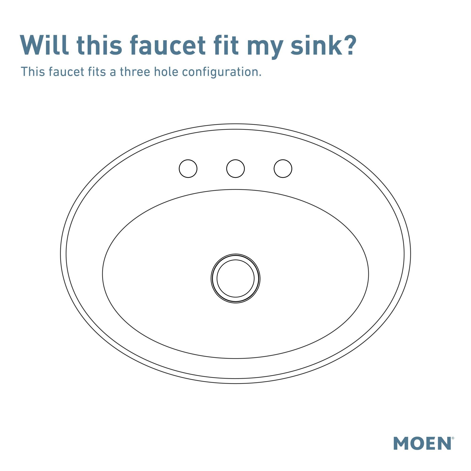 Moen Voss Two Handle 8 in. Widespread Bathroom Faucet Trim Kit, Valve Required