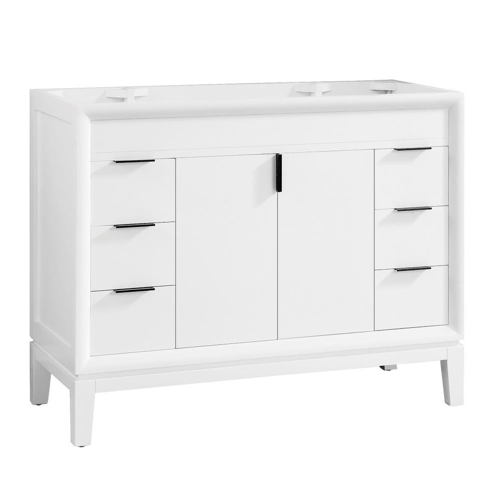 Avanity Emma-V42 Emma 42" Single Free Standing Wood Vanity Cabinet Only - White