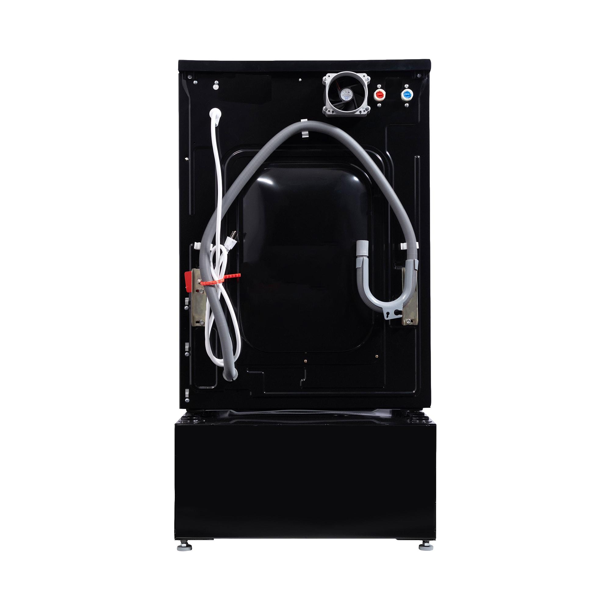 All-in-one Washer Dryer CONVERTIBLE PET Sanitize Cycle 15 lbs 1400RPM+Pedestal