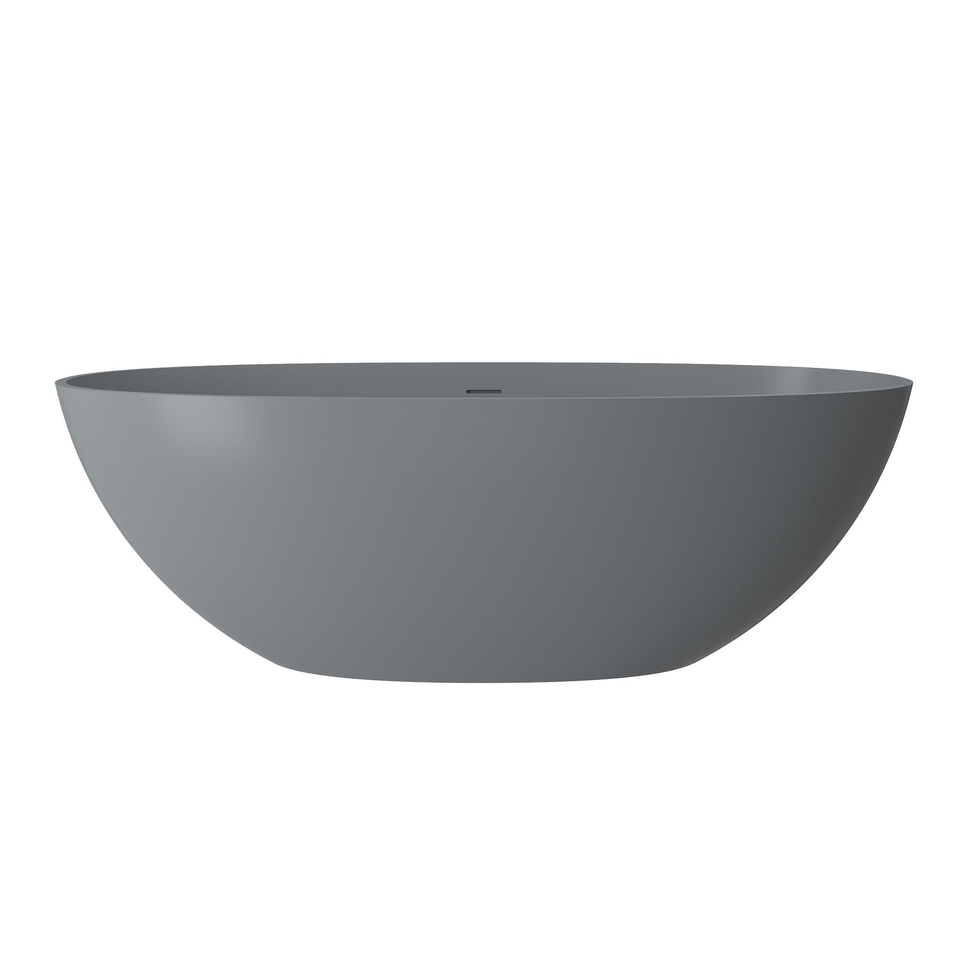 67'' x 33.5'' Freestanding Soaking Solid Surface Bathtub