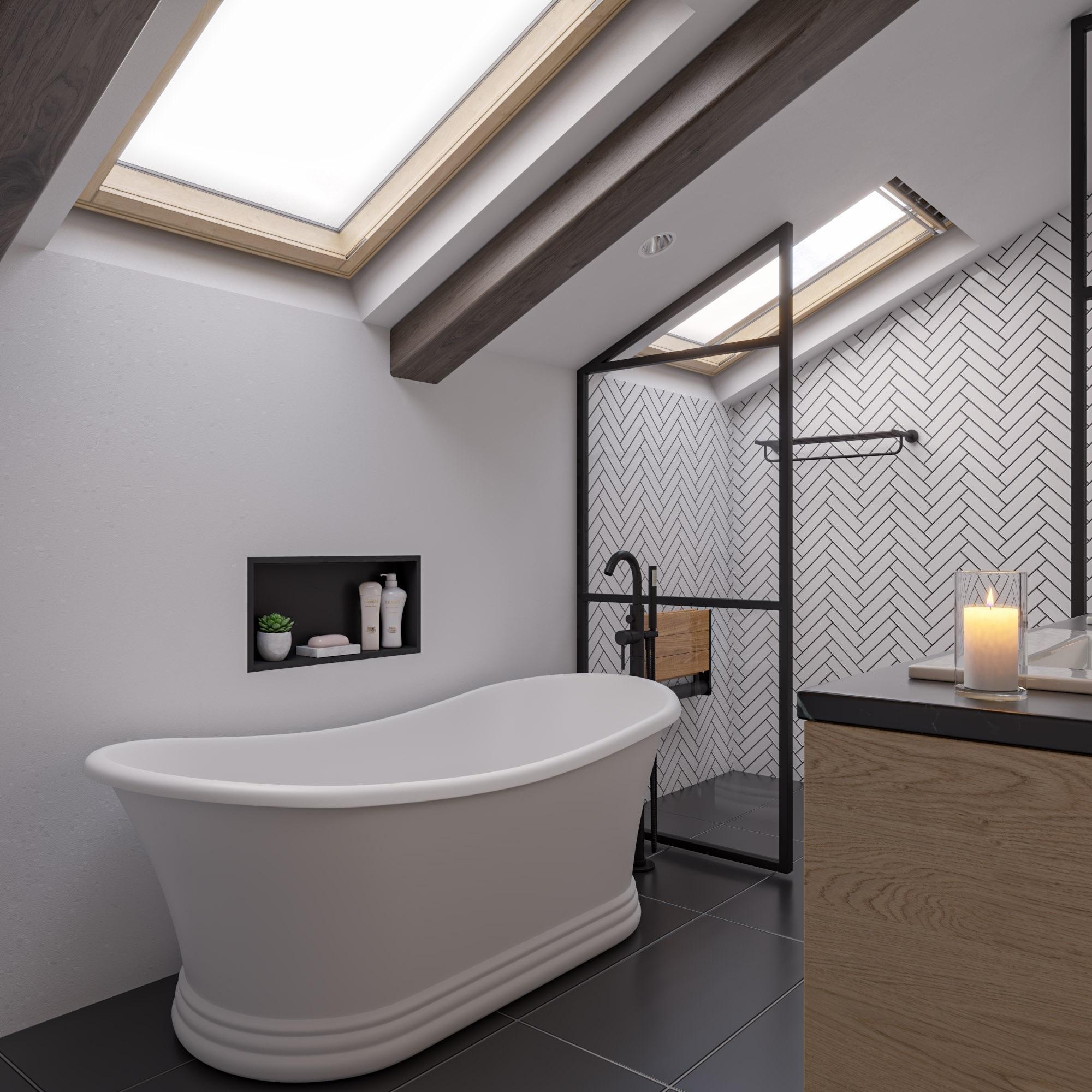 63.4'' x 29.5'' Freestanding Soaking Stone Bathtub