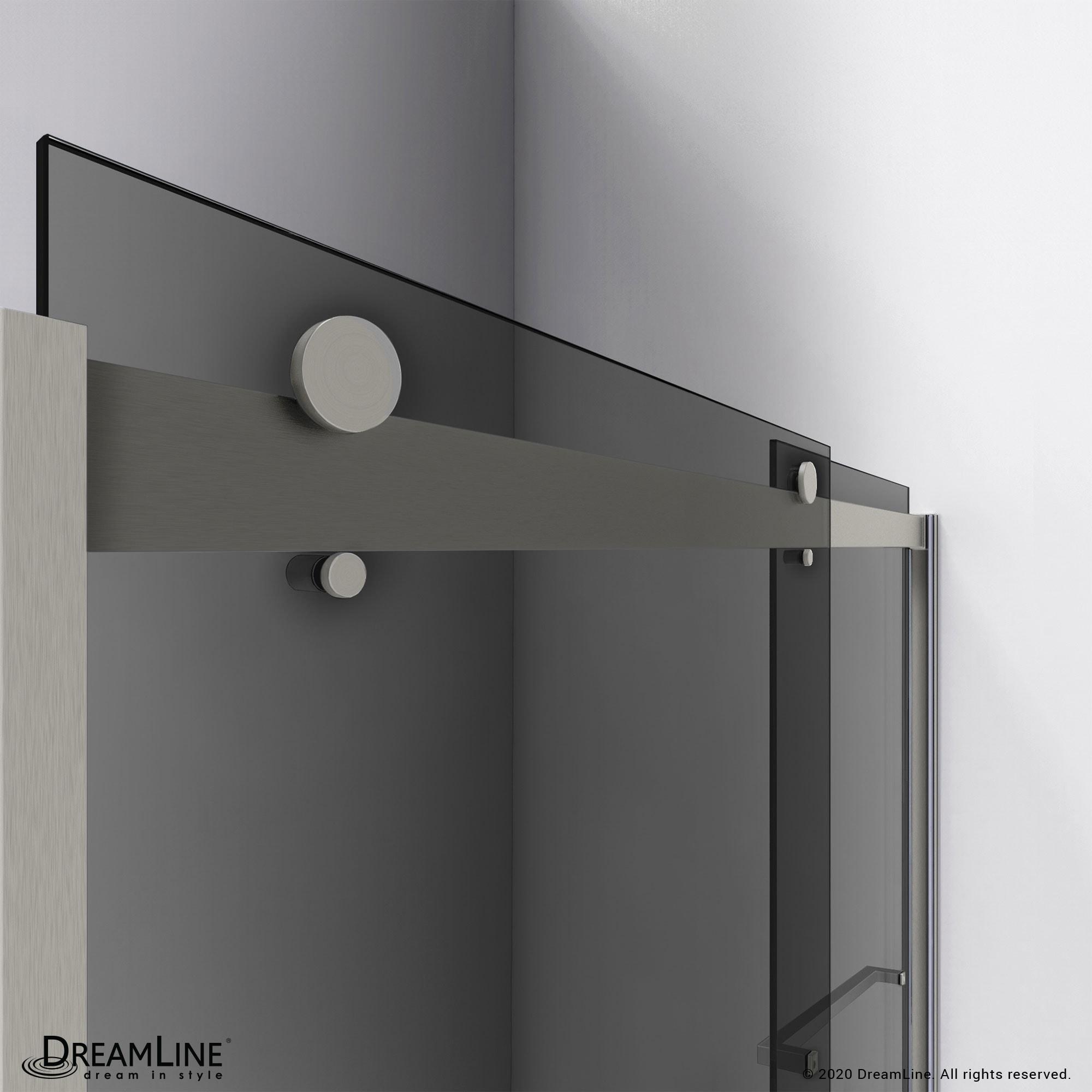 Sapphire 56" W x 76" H Frameless Shower Door