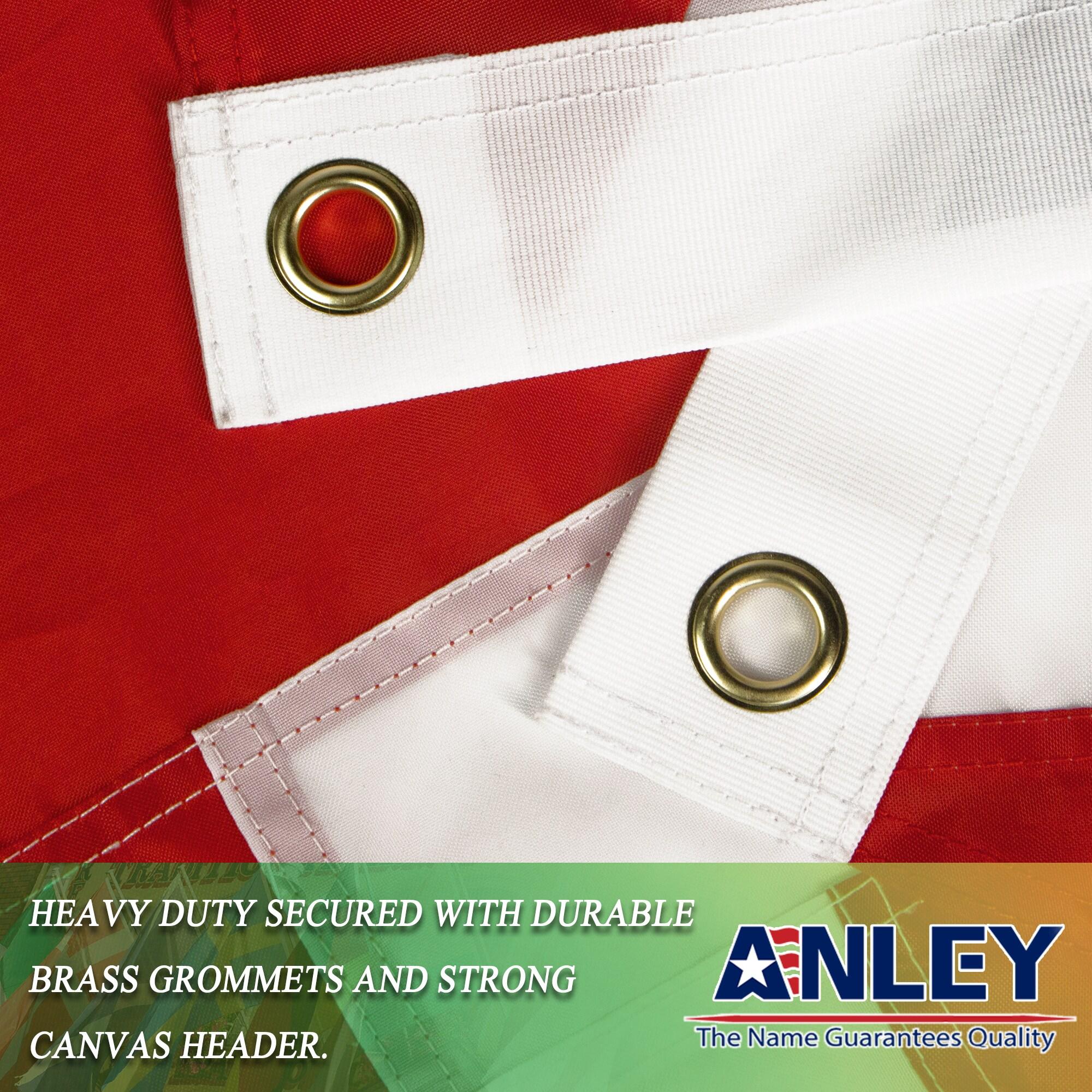 Anley United Kingdom UK Flag 3x5 Foot Heavy Duty Nylon - Embroidery British National Banner Flags