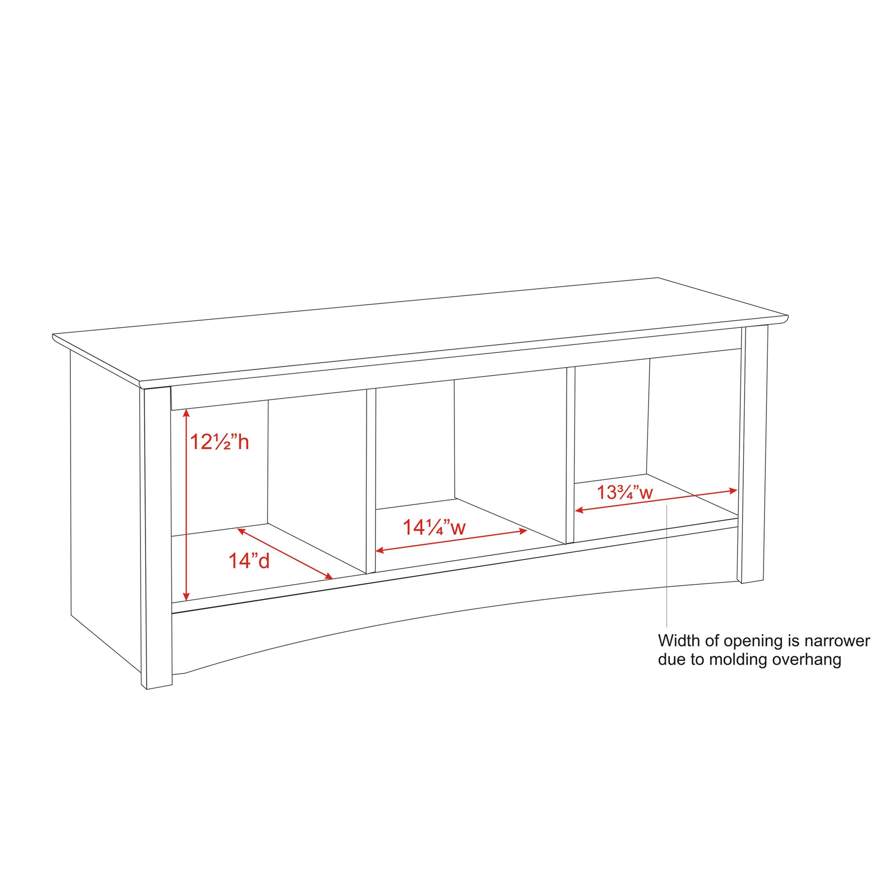 Cubbie Bench White - Prepac