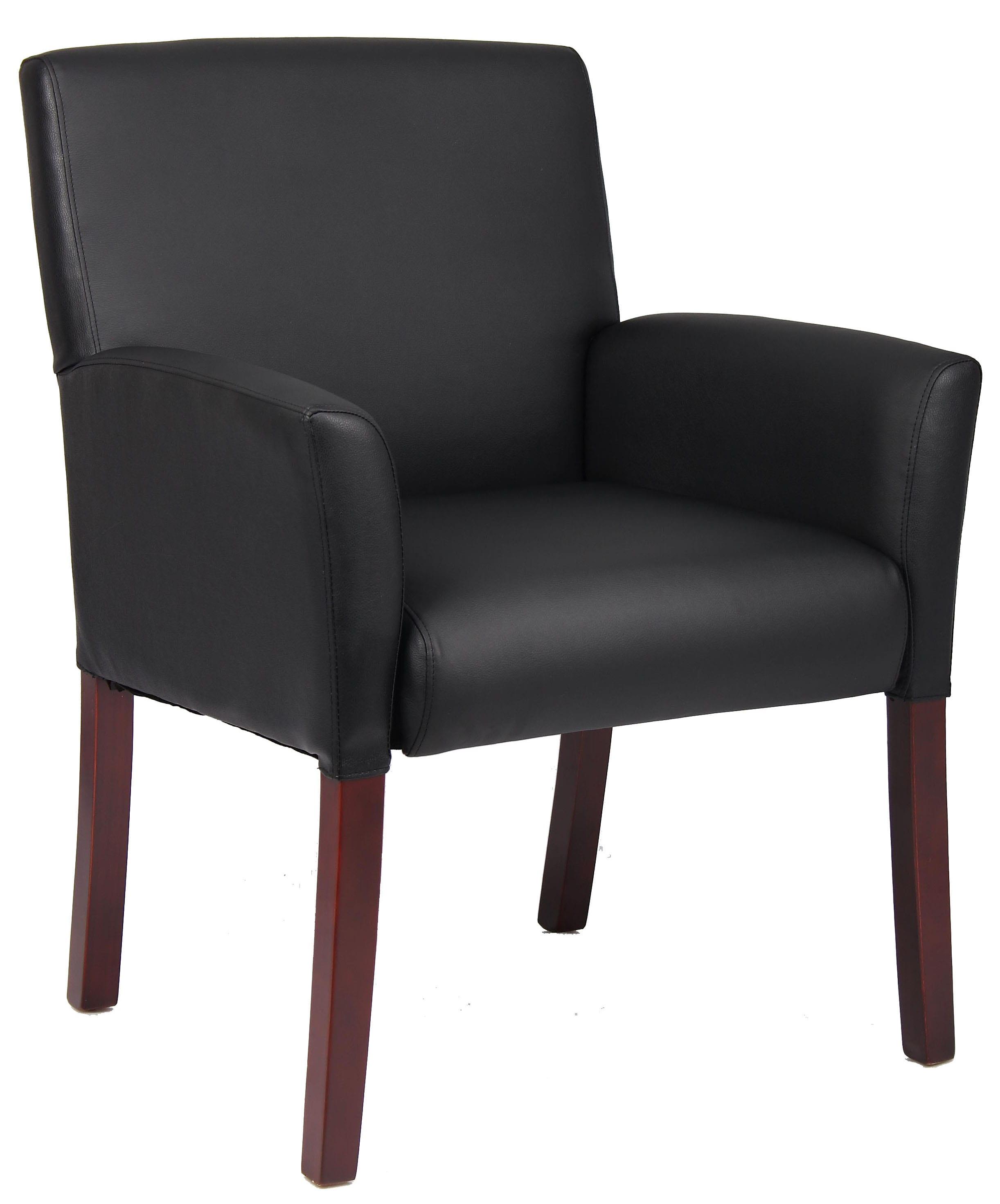 Boss Office Products Black Reception Waiting Room Chair