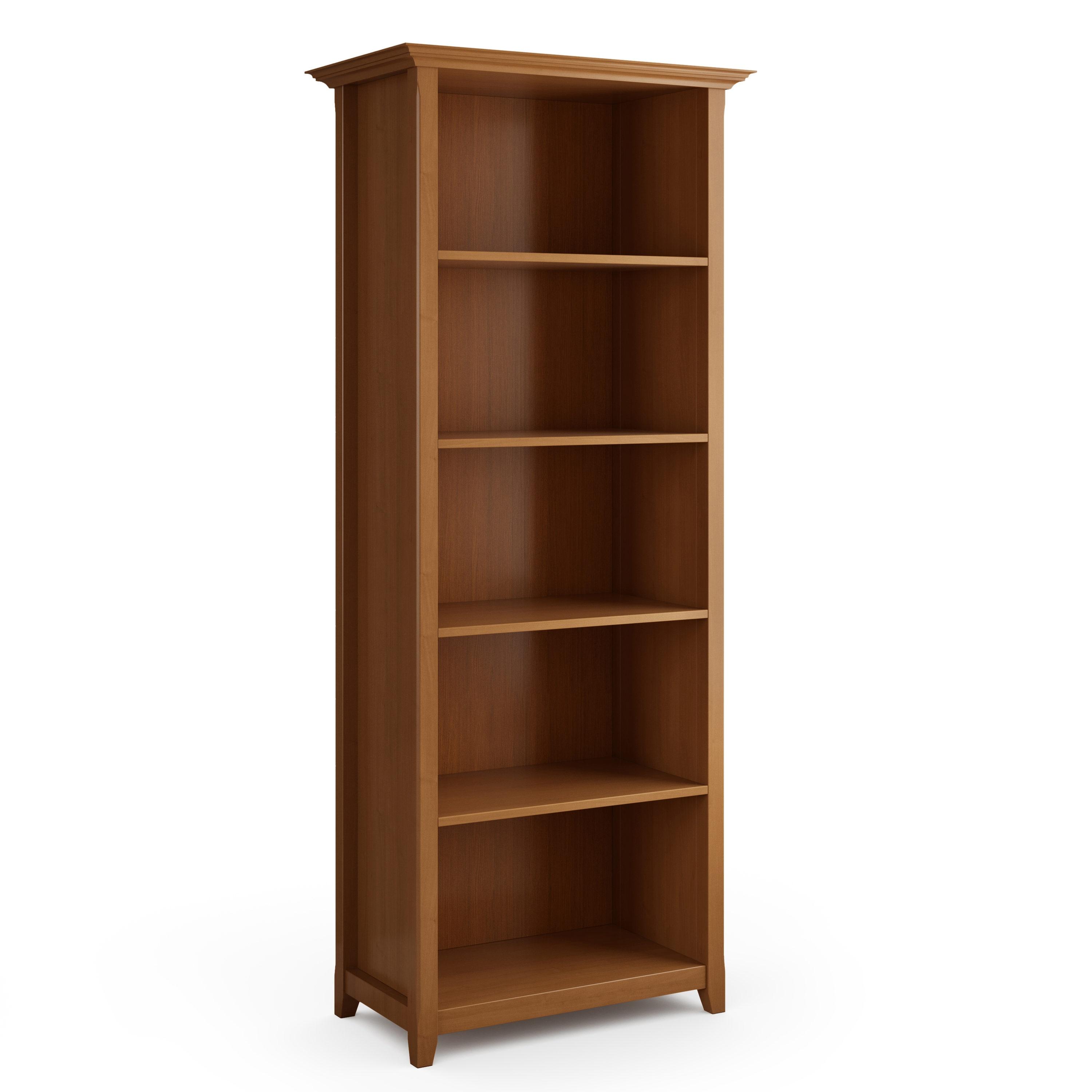 Simpli Home Amherst SOLID WOOD 5 Shelf Bookcase