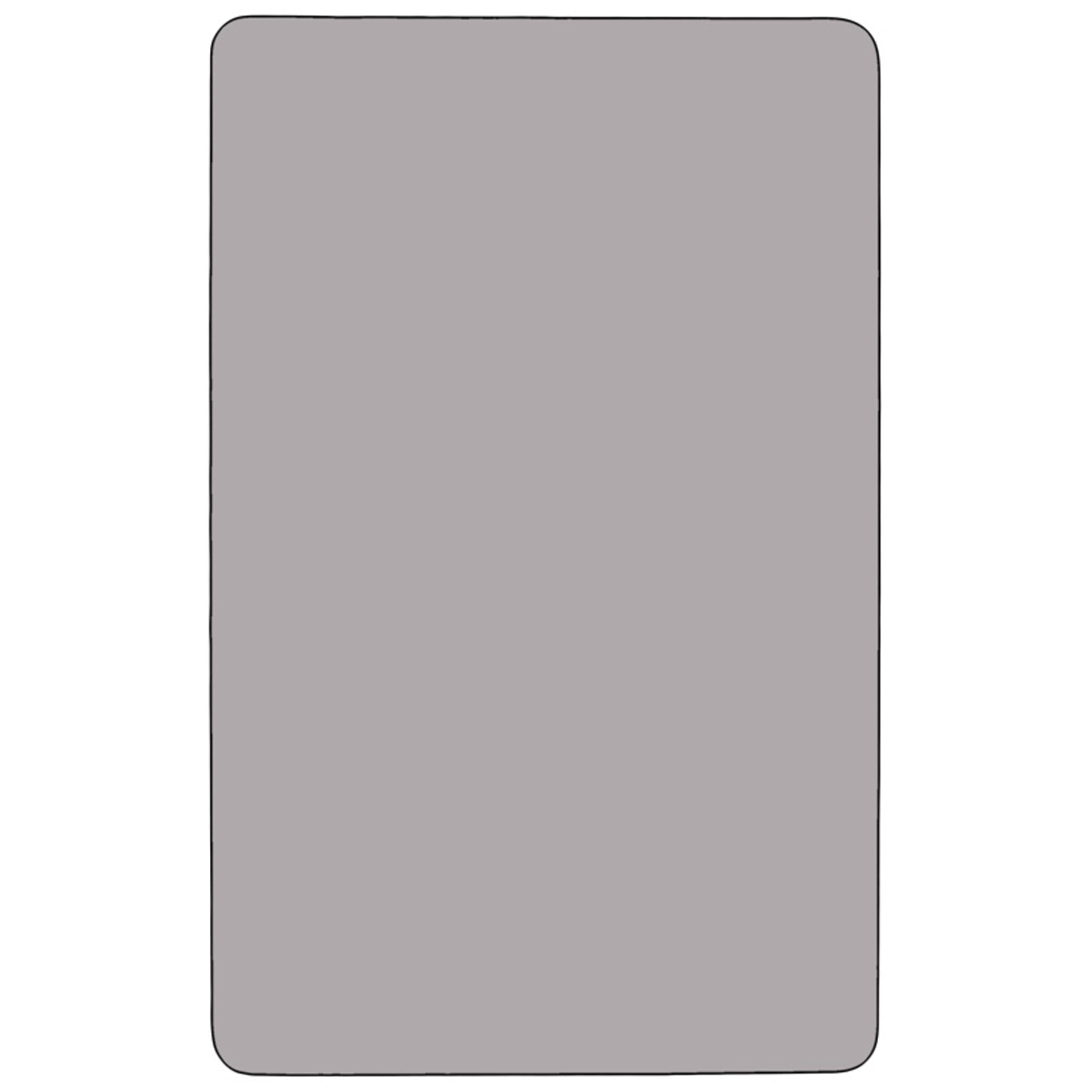 Flash Furniture Goddard Mobile 24''W x 48''L Rectangular HP Laminate Activity Table - Adjustable Legs