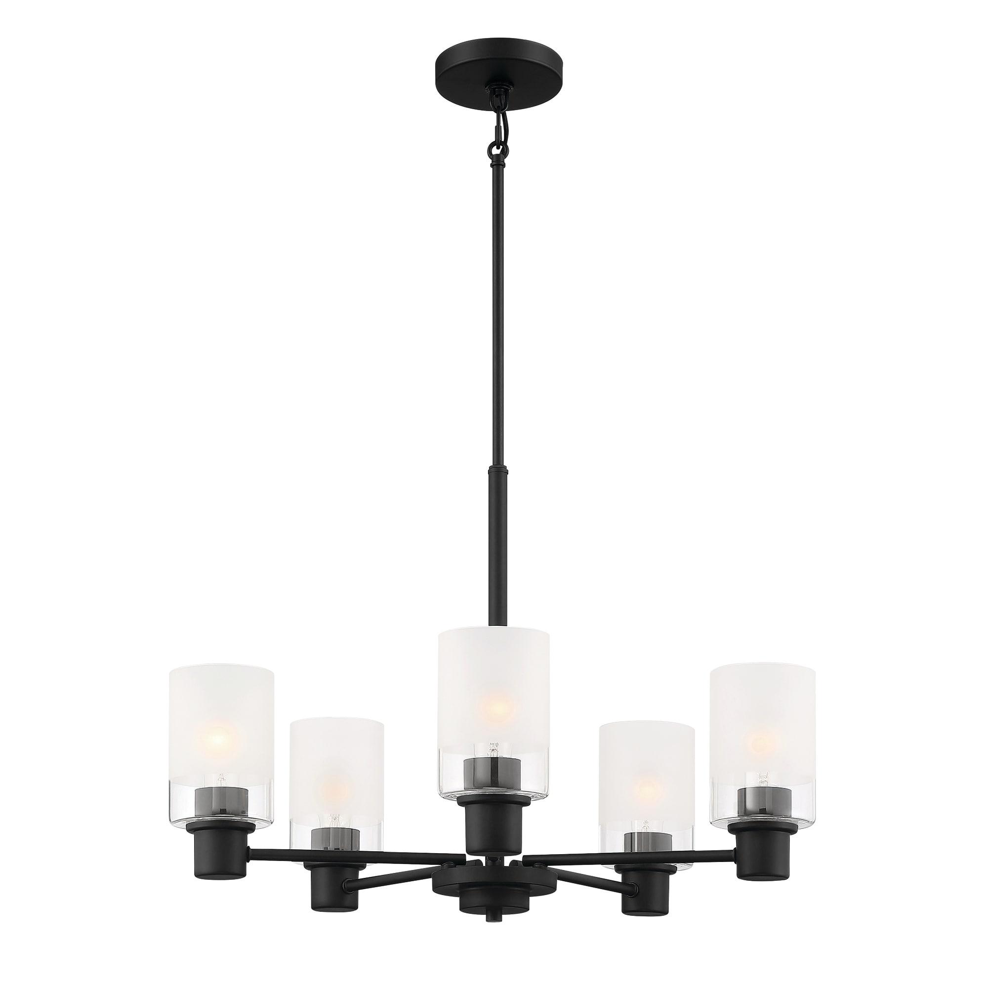 Designers Fountain Cedar Lane 5 Light Matte Black Chandelier, D236M-5CH-MB