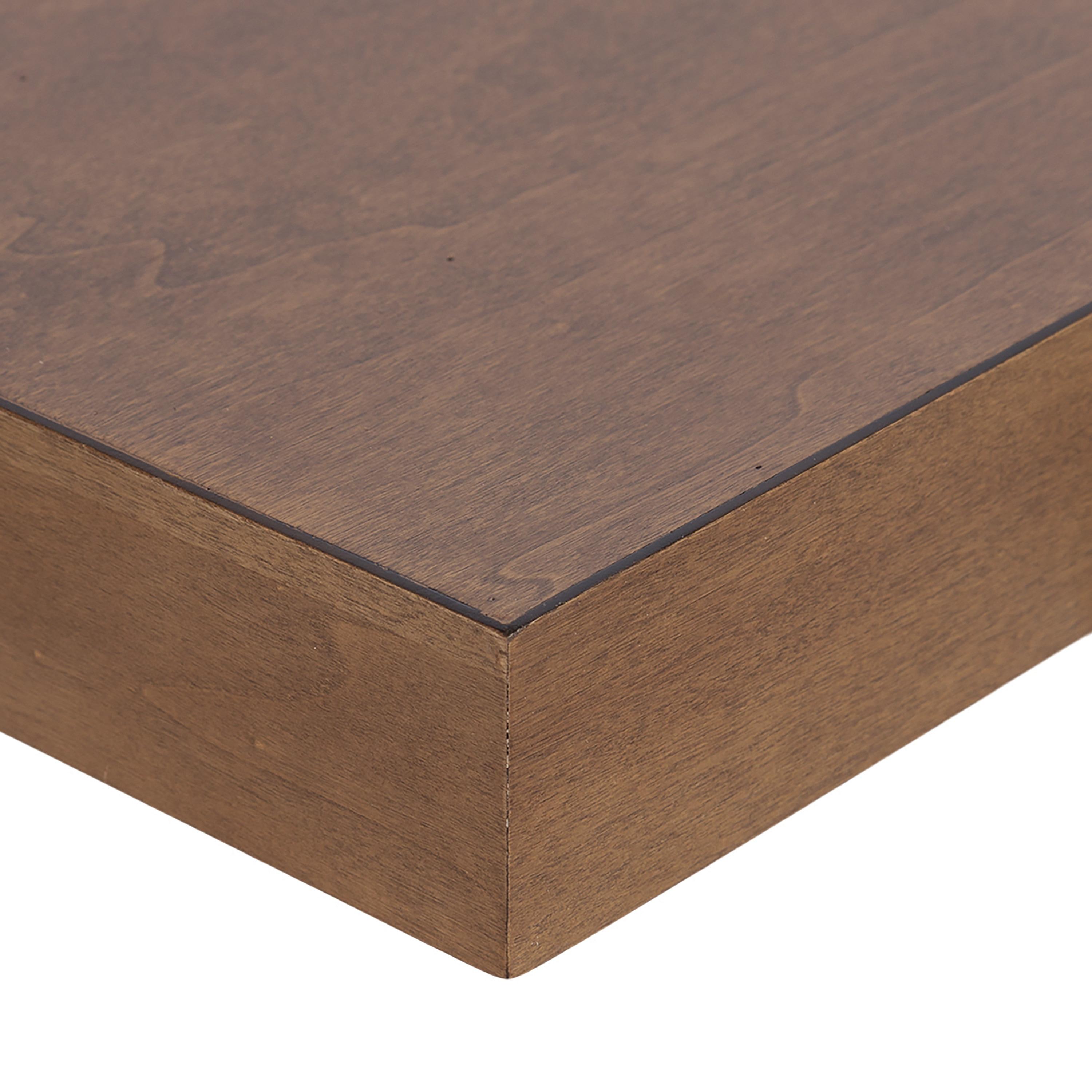 Kate & Laurel All Things Decor (Set of 3) 12" Havlock Wood Floating Shelves Rustic Brown