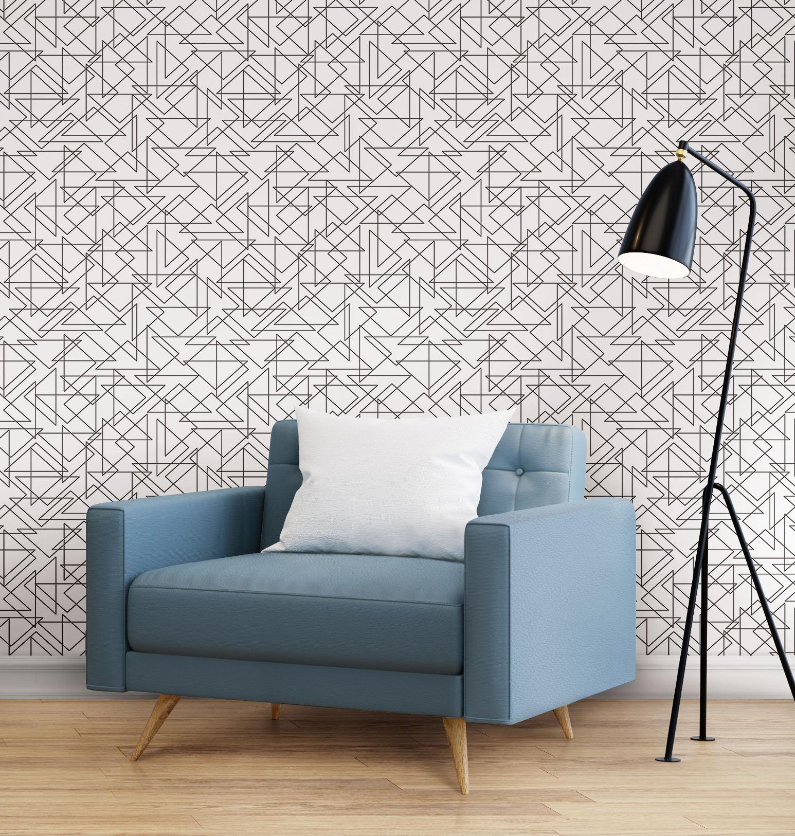 Peel & Stick Geometric Wallpaper