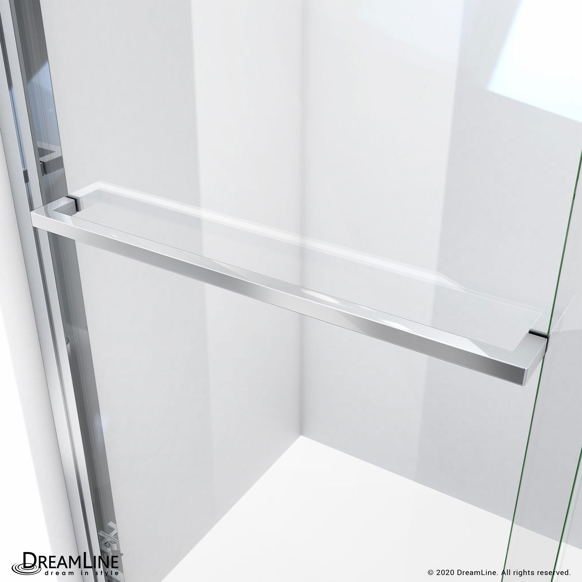 Duet Plus 50" - 54" W x 72" H Double Sliding Semi-Frameless Shower Door