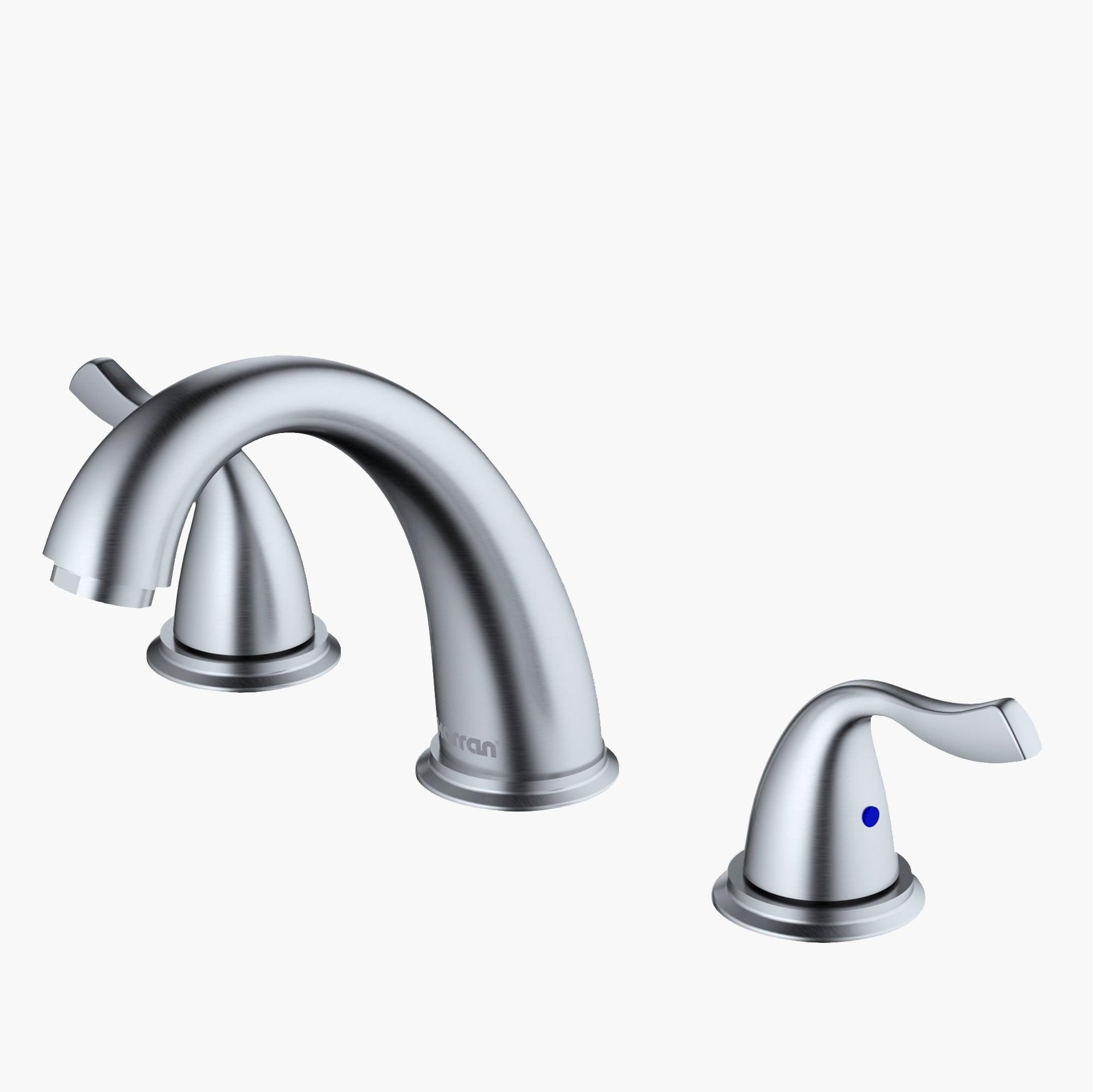 Karran Fulham 8 In. Widespread 2-Handle Bathroom Faucet With Matching Pop-up Drain