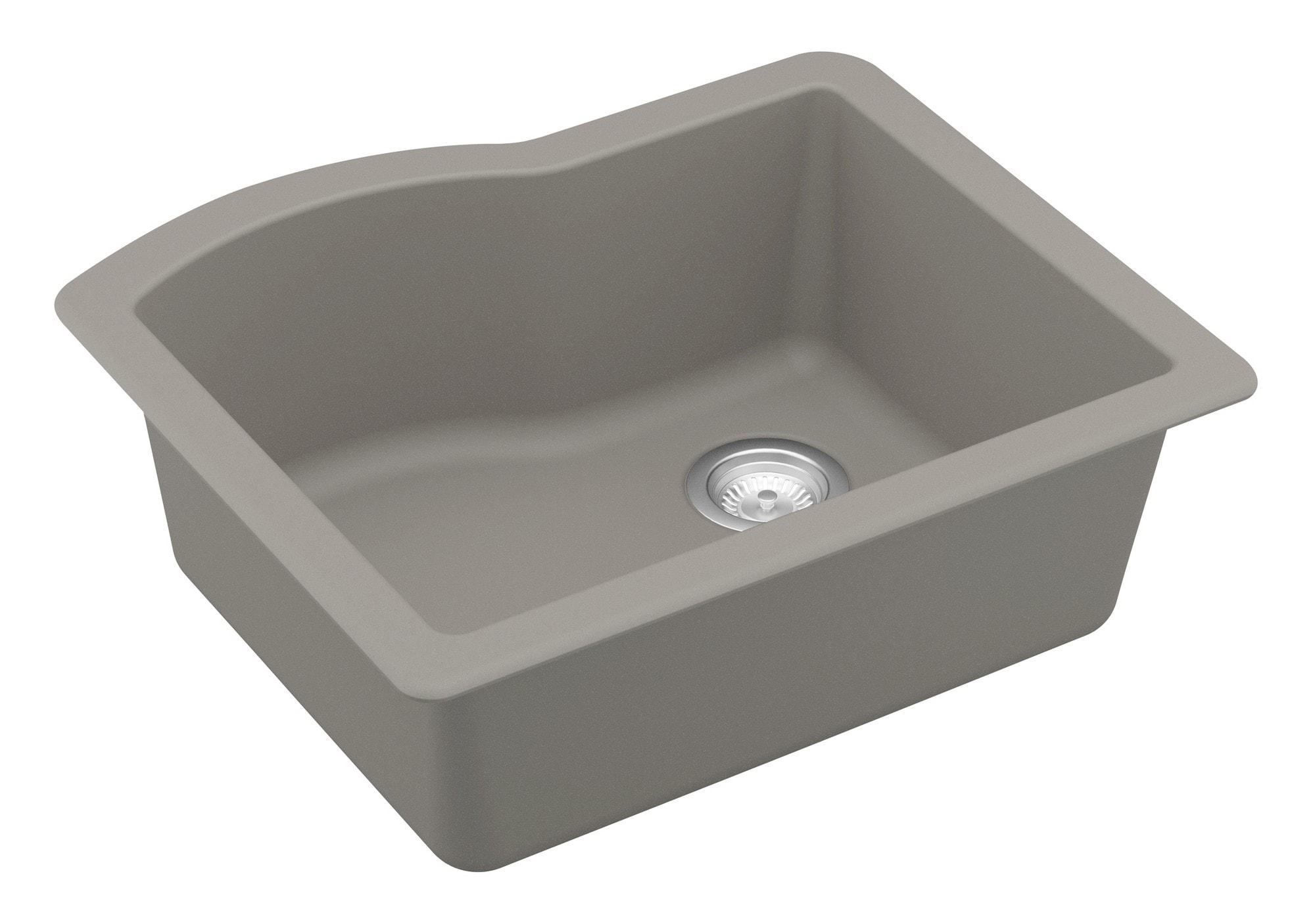 Karran Undermount Quartz Composite 24'' X 20-3/4'' Single Bowl Kitchen Sink