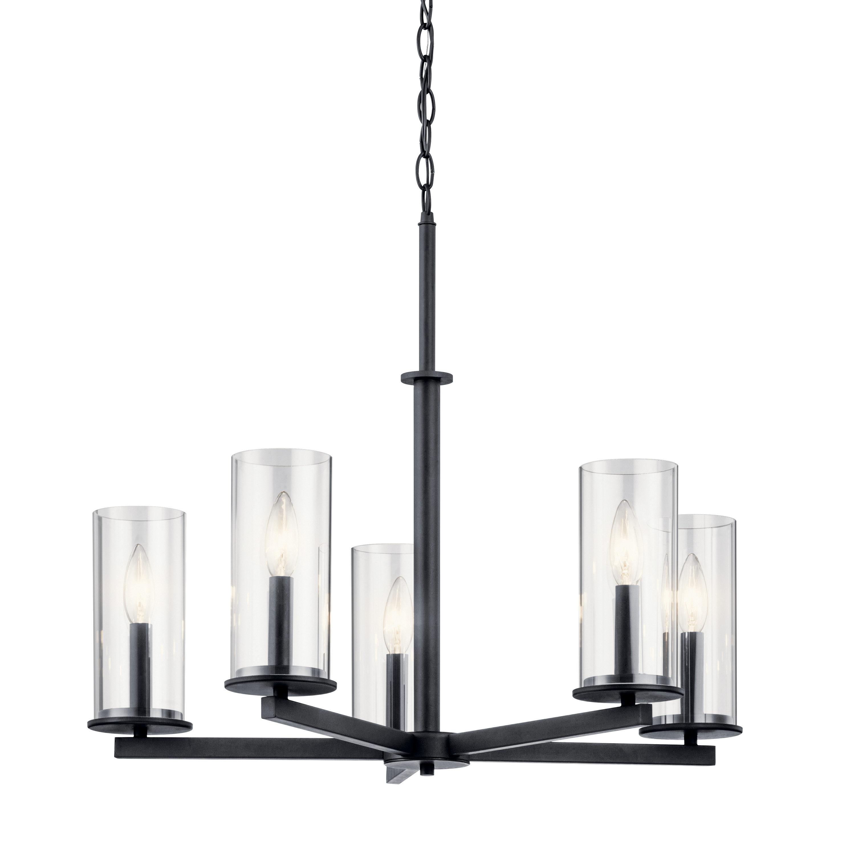 Kichler Lighting Crosby 5 - Light Chandelier in  Black