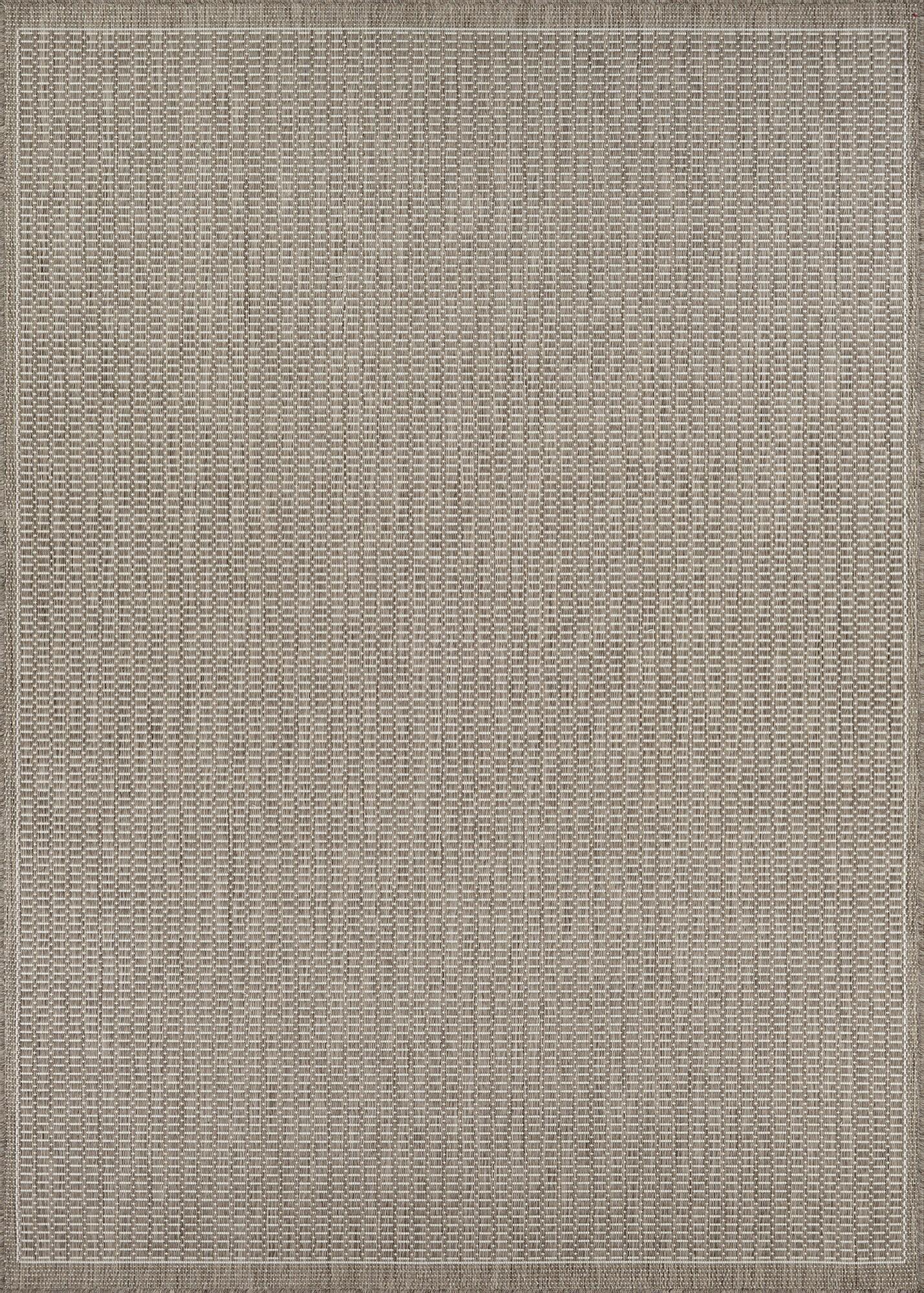 Couristan Recife Saddle Stitch Indoor /Outdoor Area Rug, Champagne- Taupe, 5'10" x 9'2"