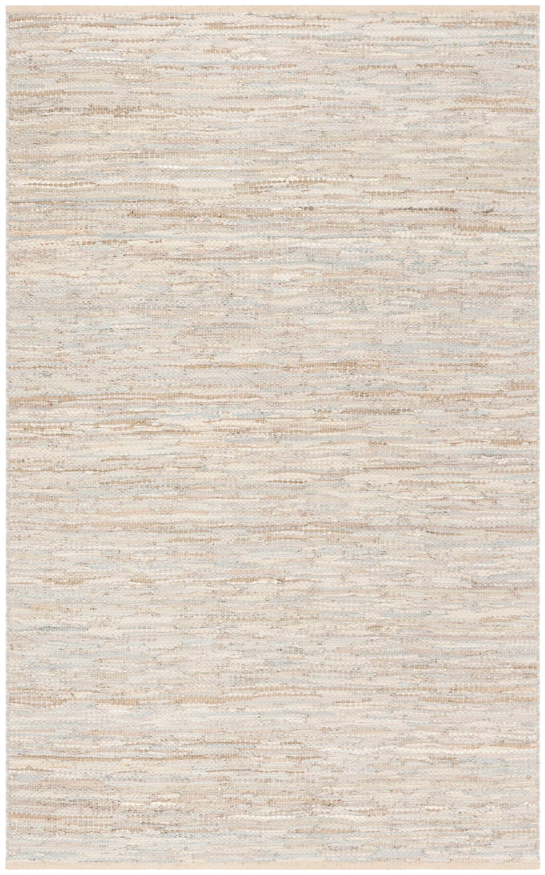 Vintage Leather VTL105 Hand Woven Indoor Area Rug - Beige - 5'x8' - Safavieh.