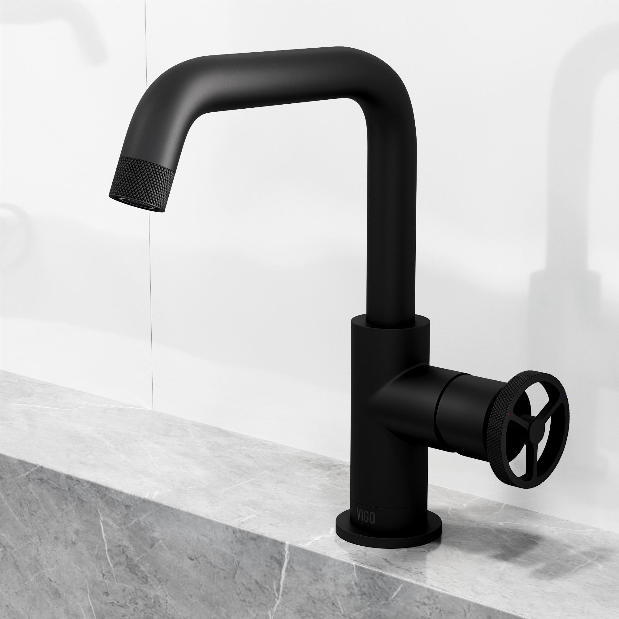 Cass 9" H Single Handle Single Hole Bathroom Faucet