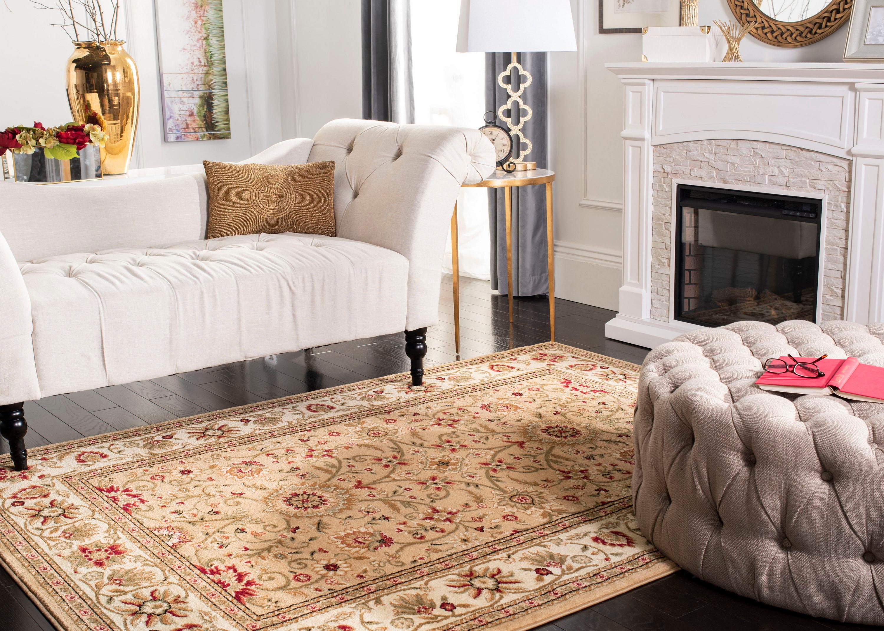 Lyndhurst LNH212 Power Loomed Runner Rug - Beige/Ivory - 2'3"x6' - Safavieh.