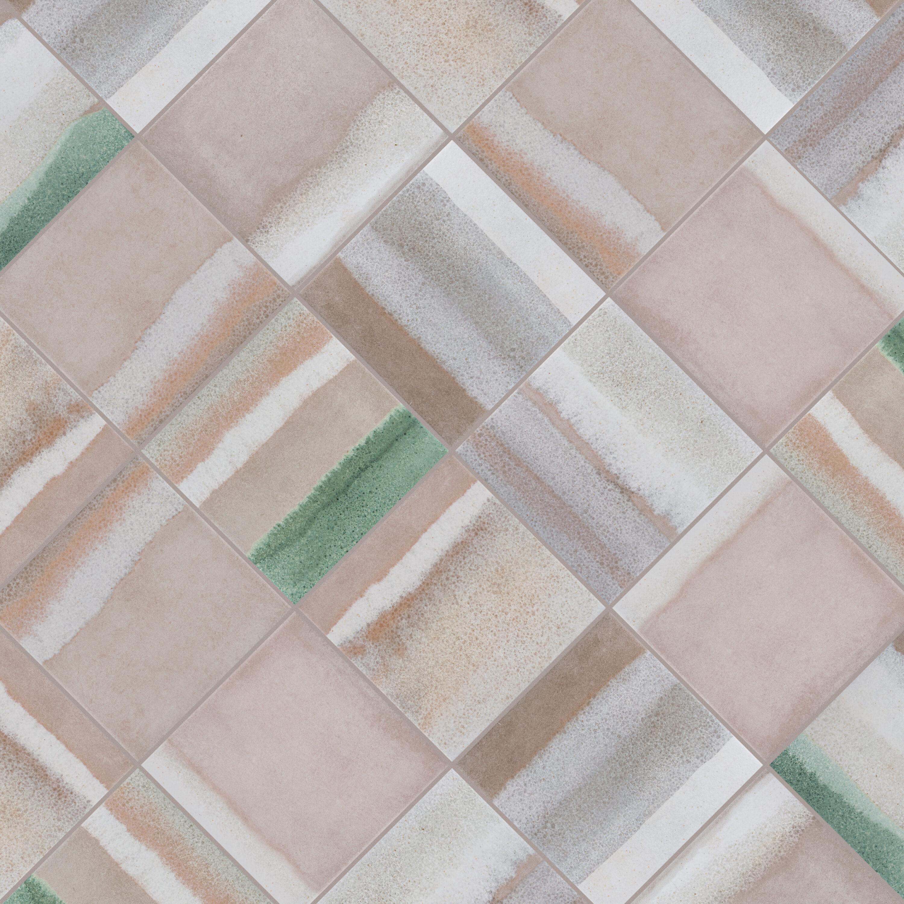 Matter Canvas 6" x 6" Porcelain Stone Look Floor and Wall Tile
