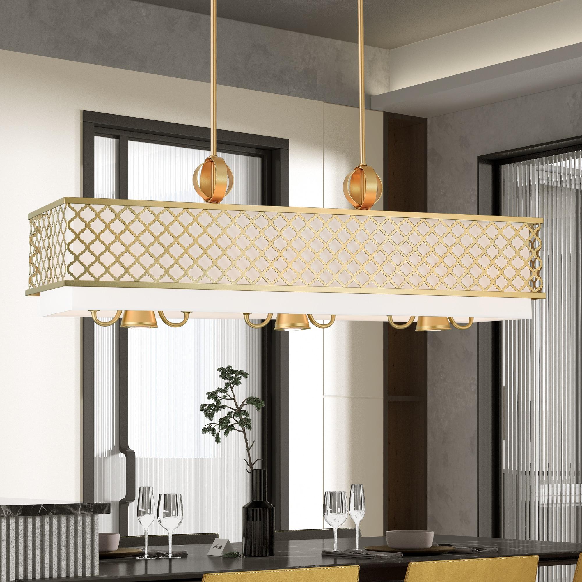 9 - Light Square / Rectangle Chandelier