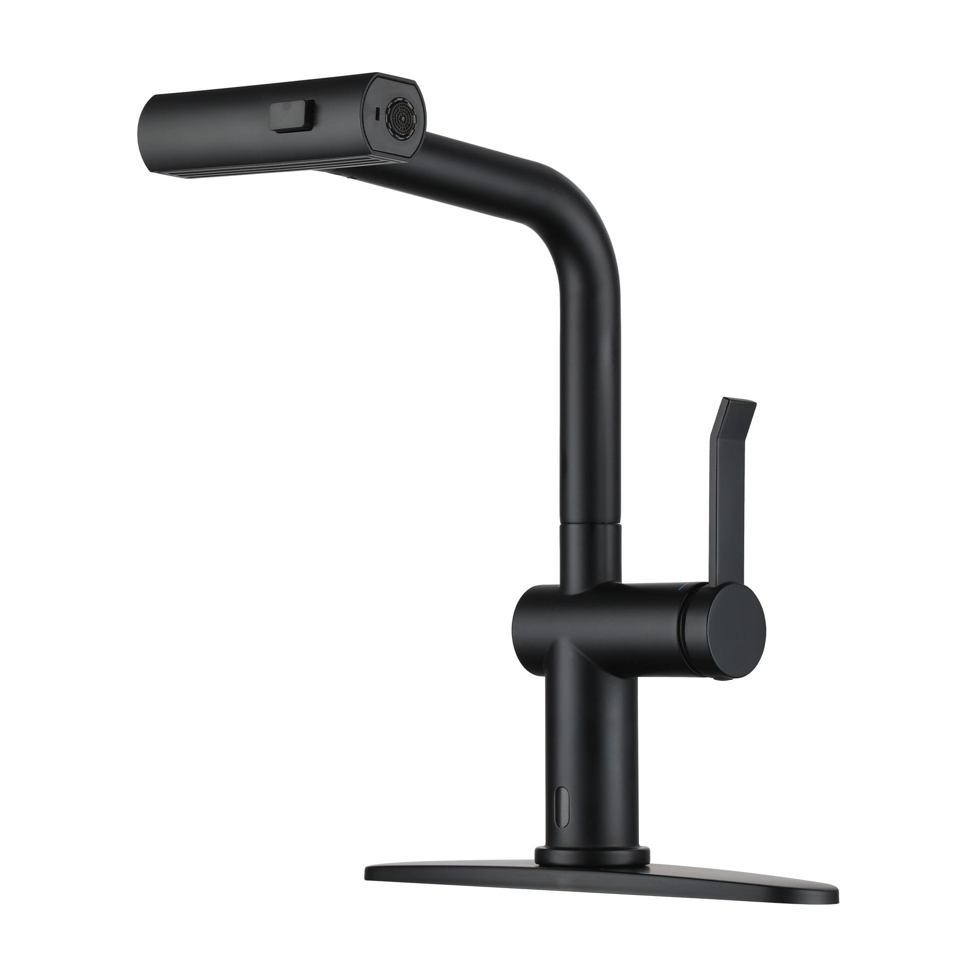 Willow Single Handle Pull Out Kitchen Faucet with Touchless Sensor, Three-function Mode Sprayer