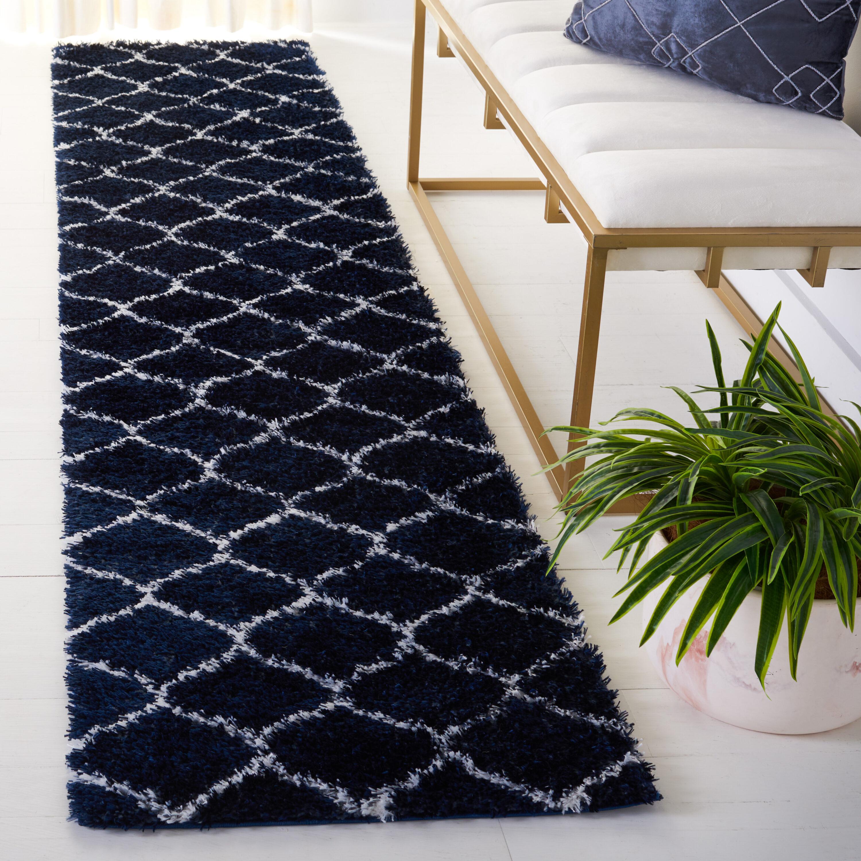 Red Barrel Studio® Tahoe Shag Performance Geometric Rug