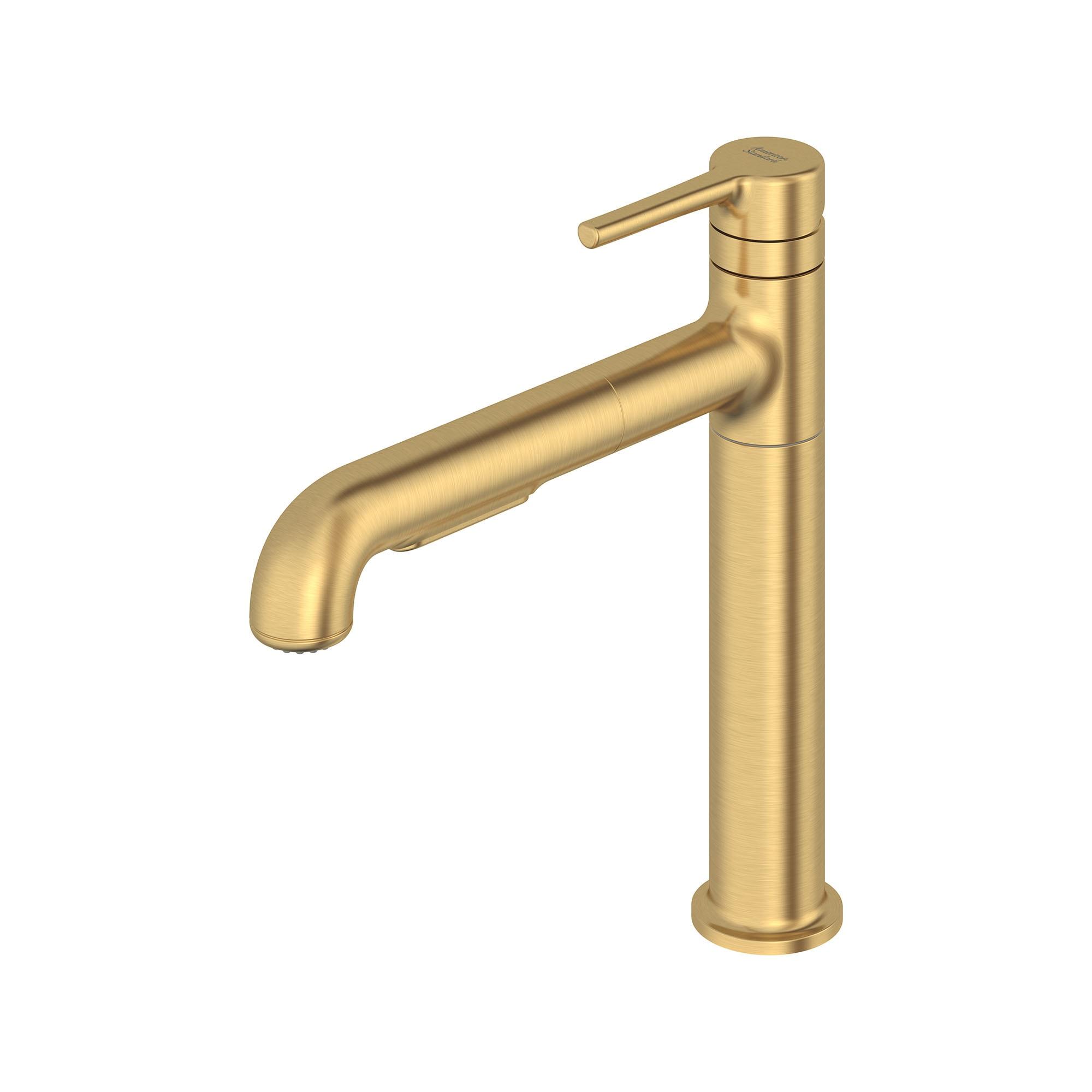 American Standard 4803.100 Studio S 1.8 GPM Single Hole Pull Out Kitchen Faucet - Brushed
