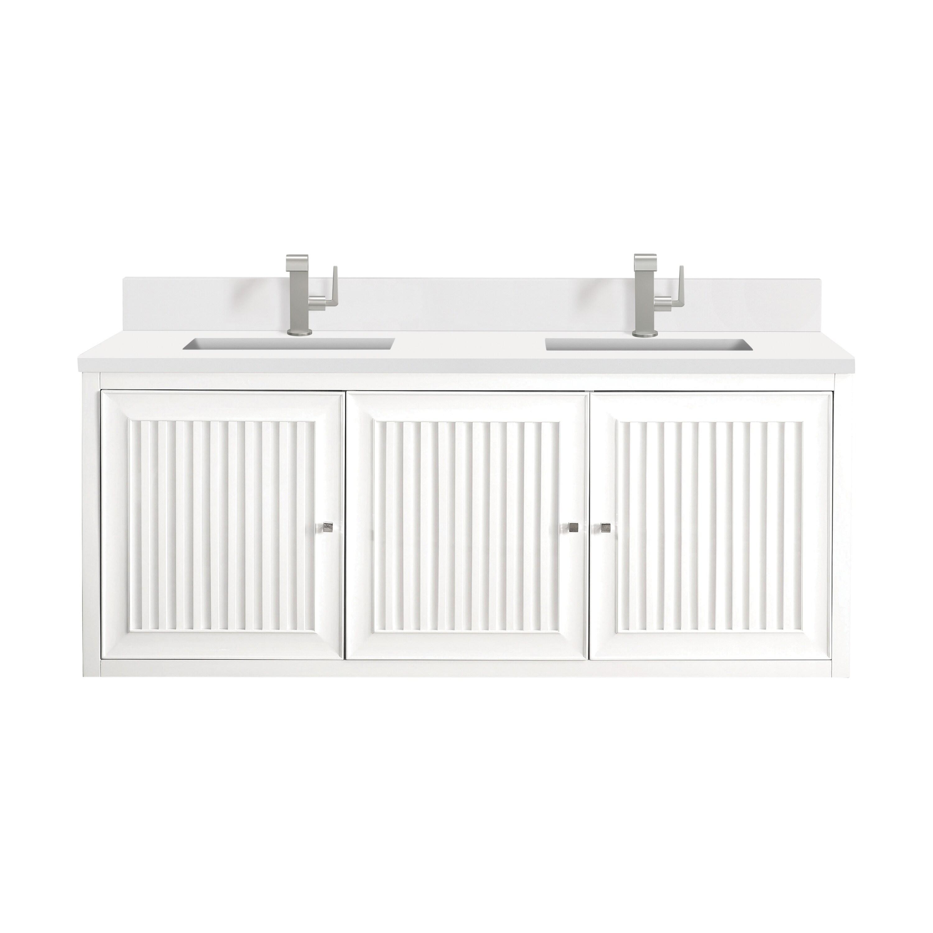 James Martin Vanities Athens 60'' W  W Double Vanity