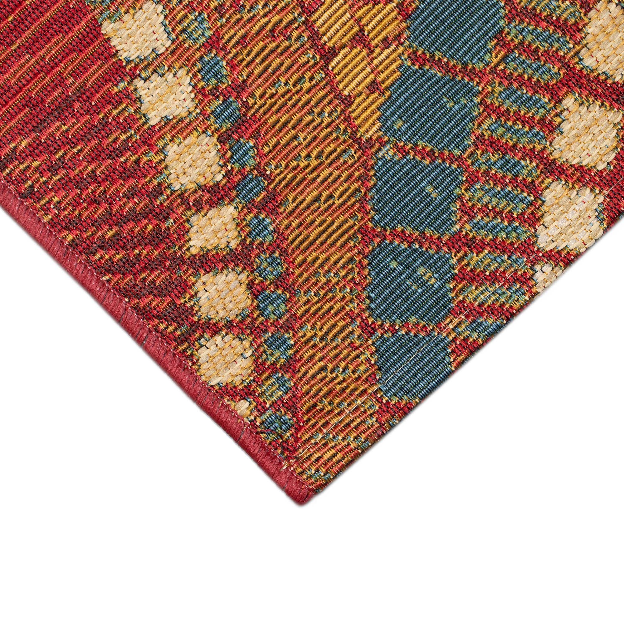 Liora Manne Marina Circles Indoor/Outdoor Rug Saffron 6'6" x 9'4"