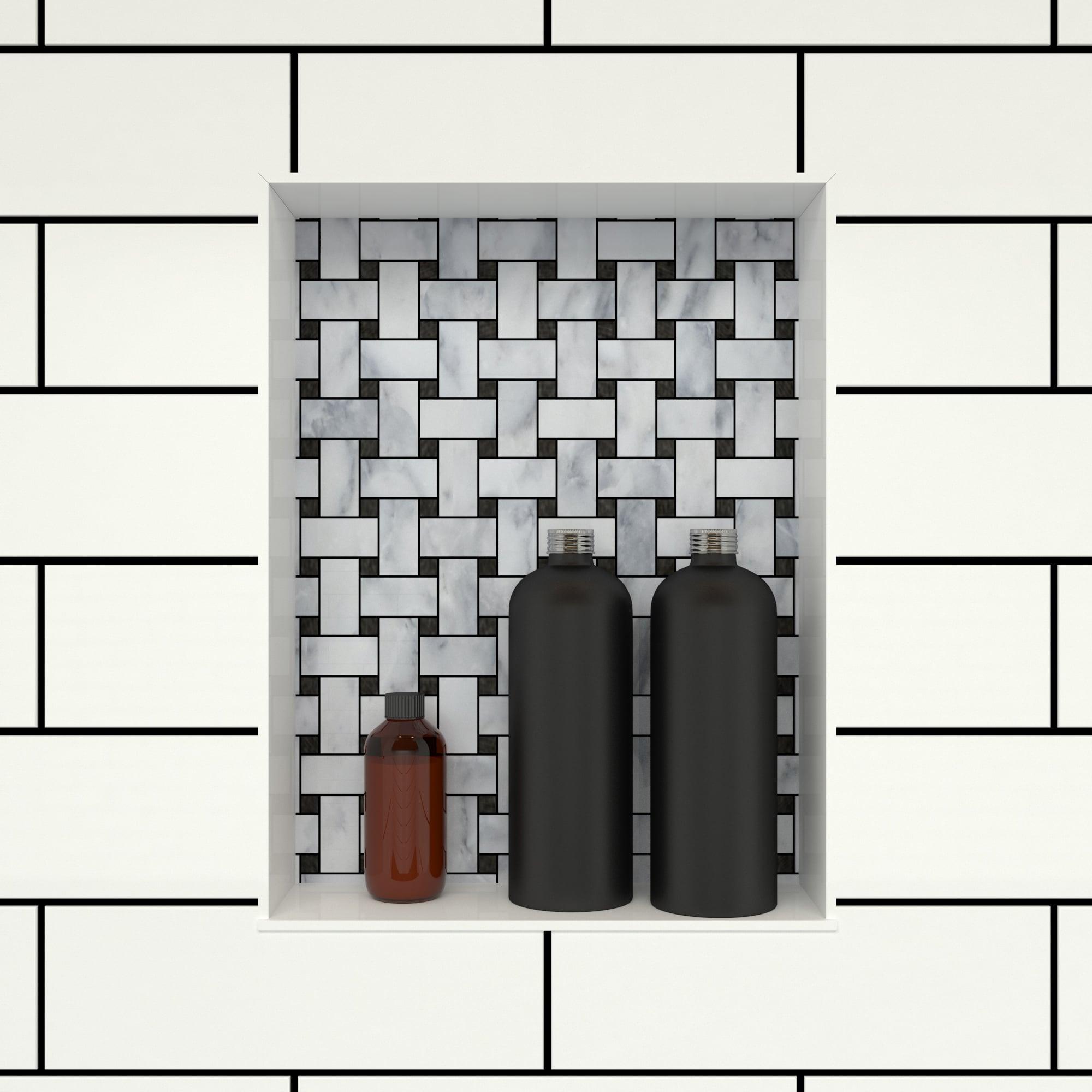Tile Redi Rn1620s-Bi Redi Niche 16" Pvc Shelf - Tileable