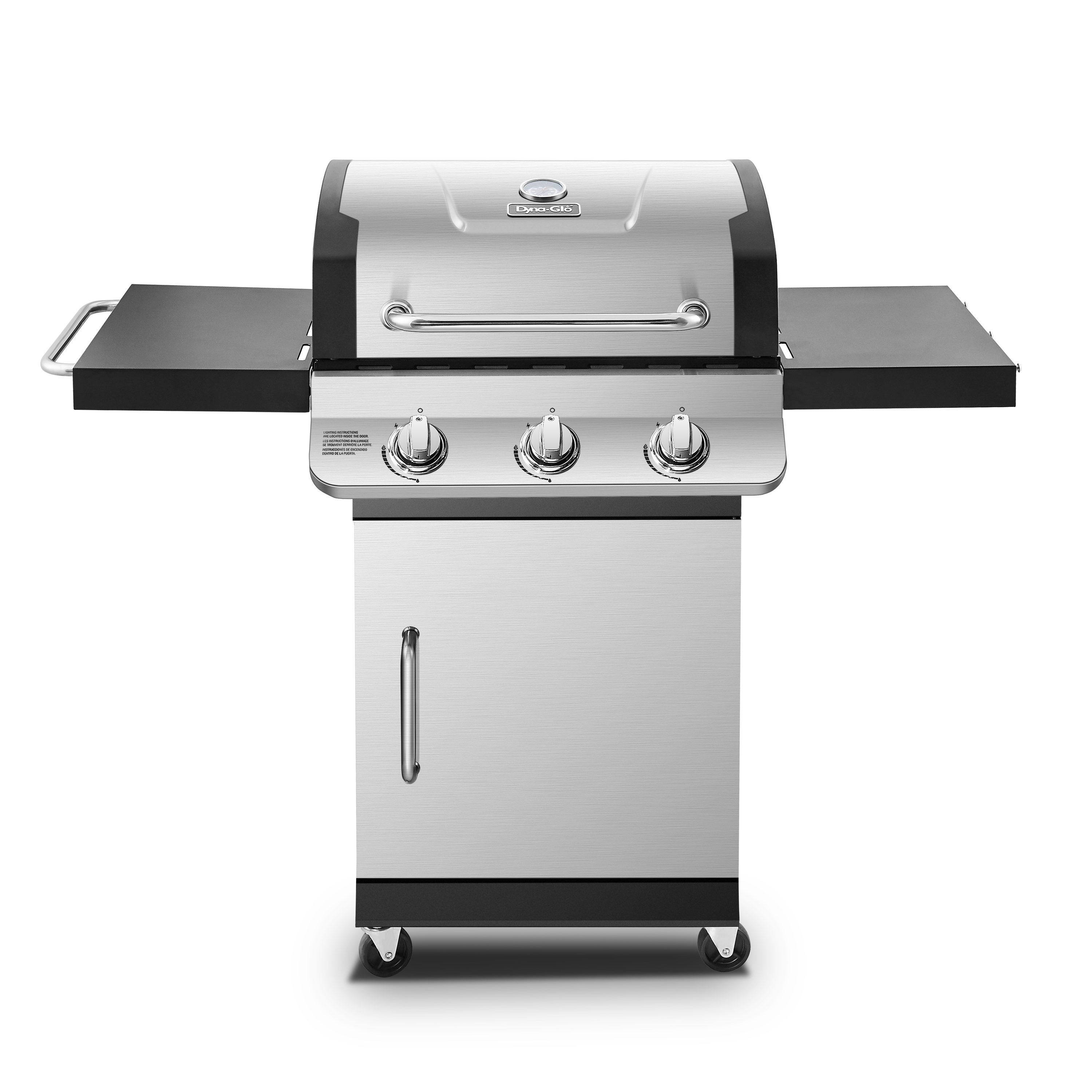 Dyna-Glo 3 - Burner Free Standing 36000 BTU Gas Grill with Cabinet