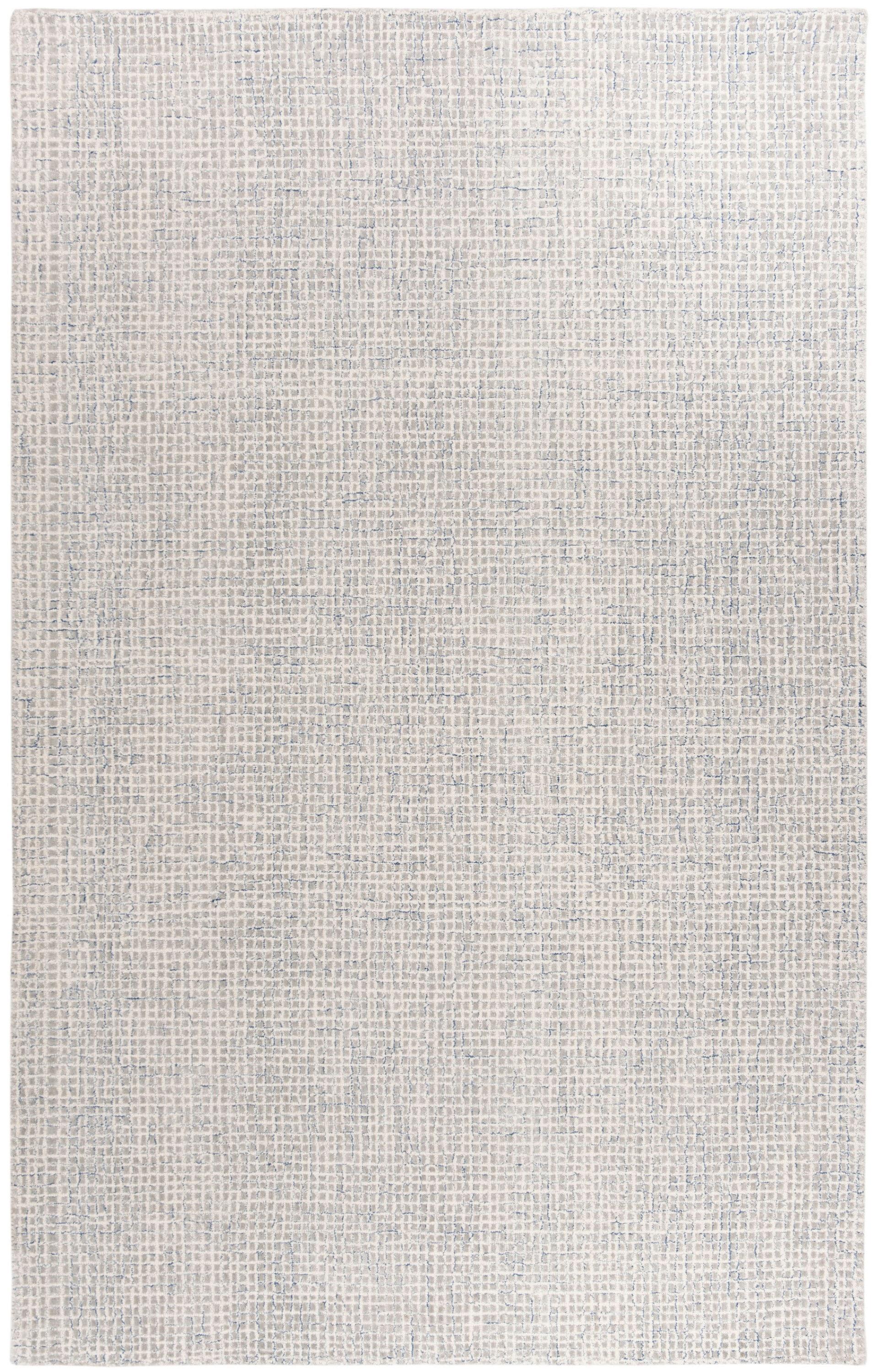 Abstract ABT469 Hand Tufted Area Rug - Silver/Blue - 8'x10' - Safavieh.