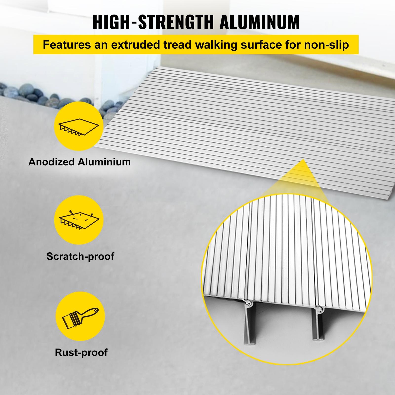 Adjustable Aluminum Non-Slip Doorway Threshold Ramp