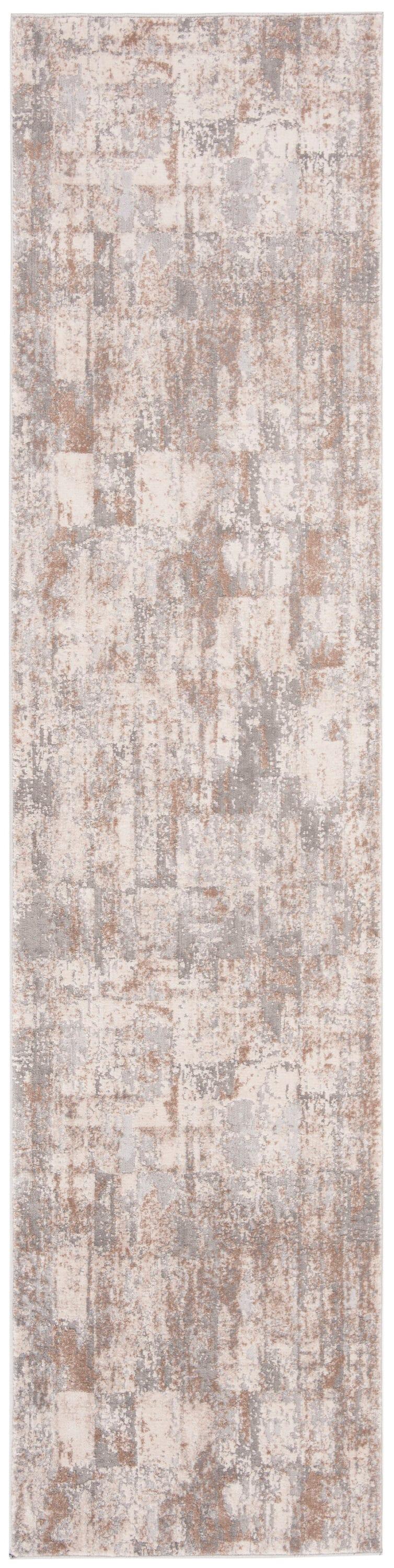 Invista INV435 Power Loomed Runner Rug - Cream/Beige - 2'x8' - Safavieh